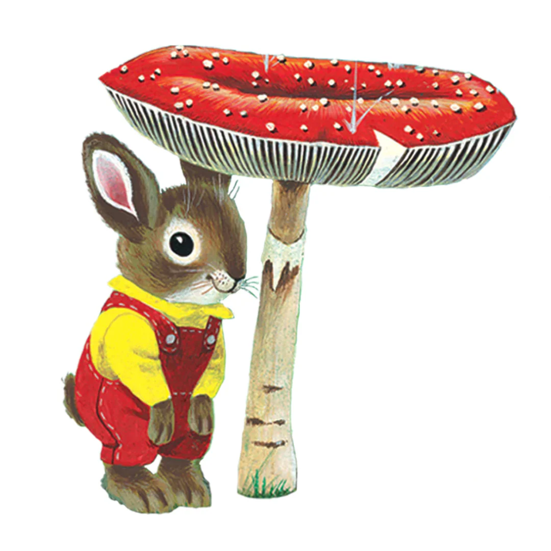 Toadstool Bunny Tattoo Pair - Richard Scarry - Image 2
