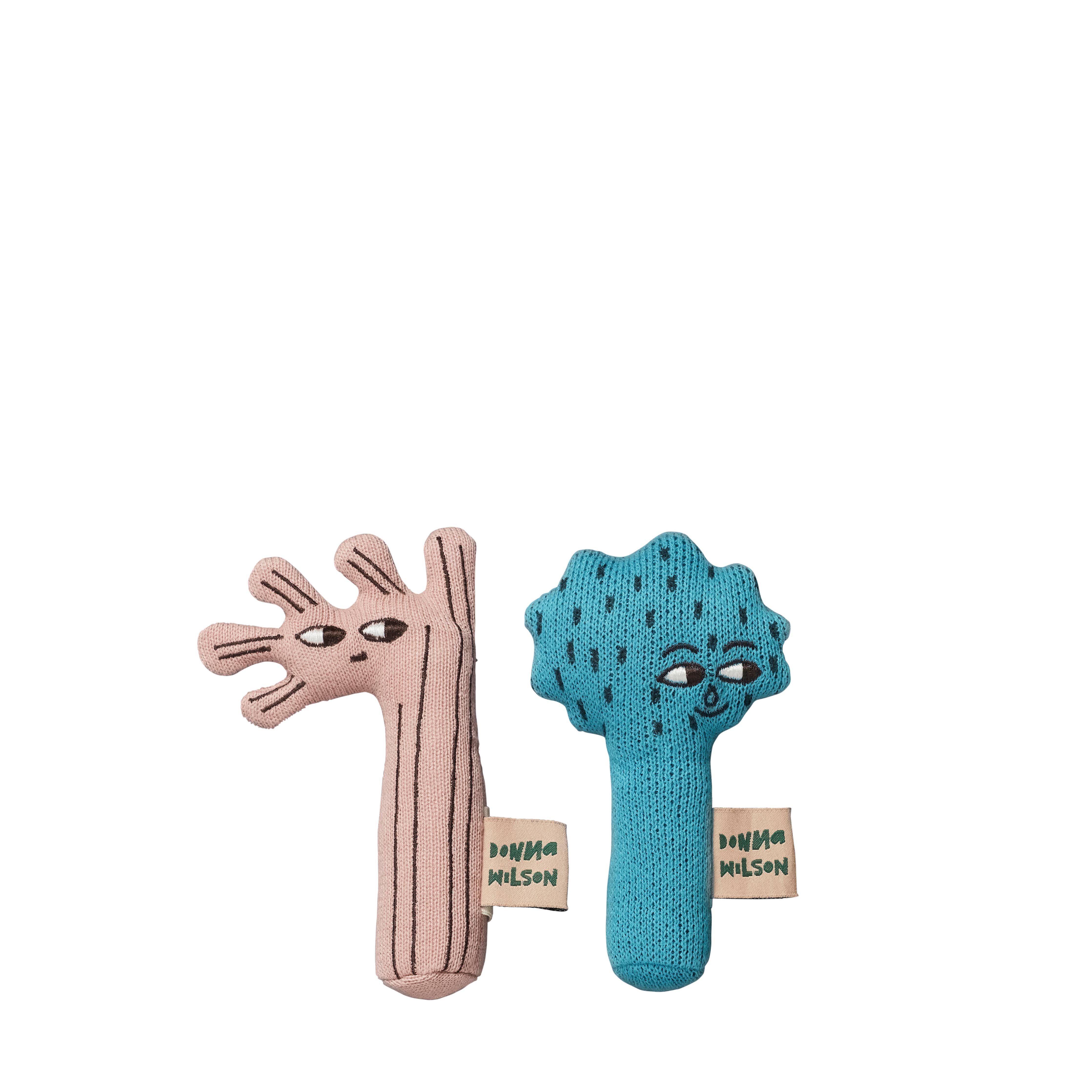 Organic Trees - Set of 2 Rattles -Donna Wilson - Image 2