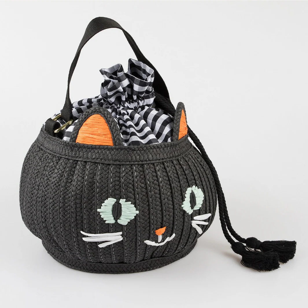 Trick Or Treat Cat Basket Bag - Image 3