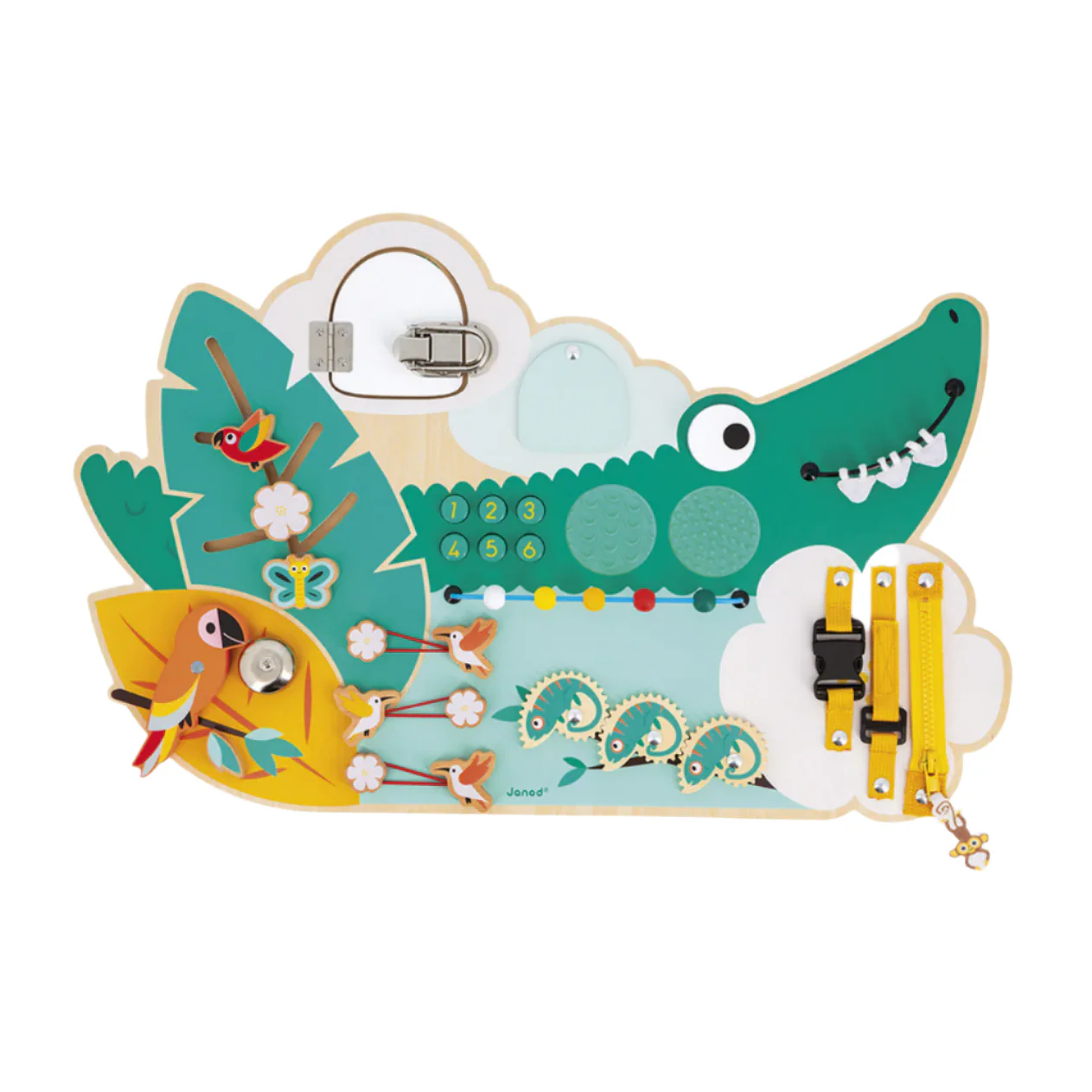 Tropik Crocodile Multi-Activity Busy Board