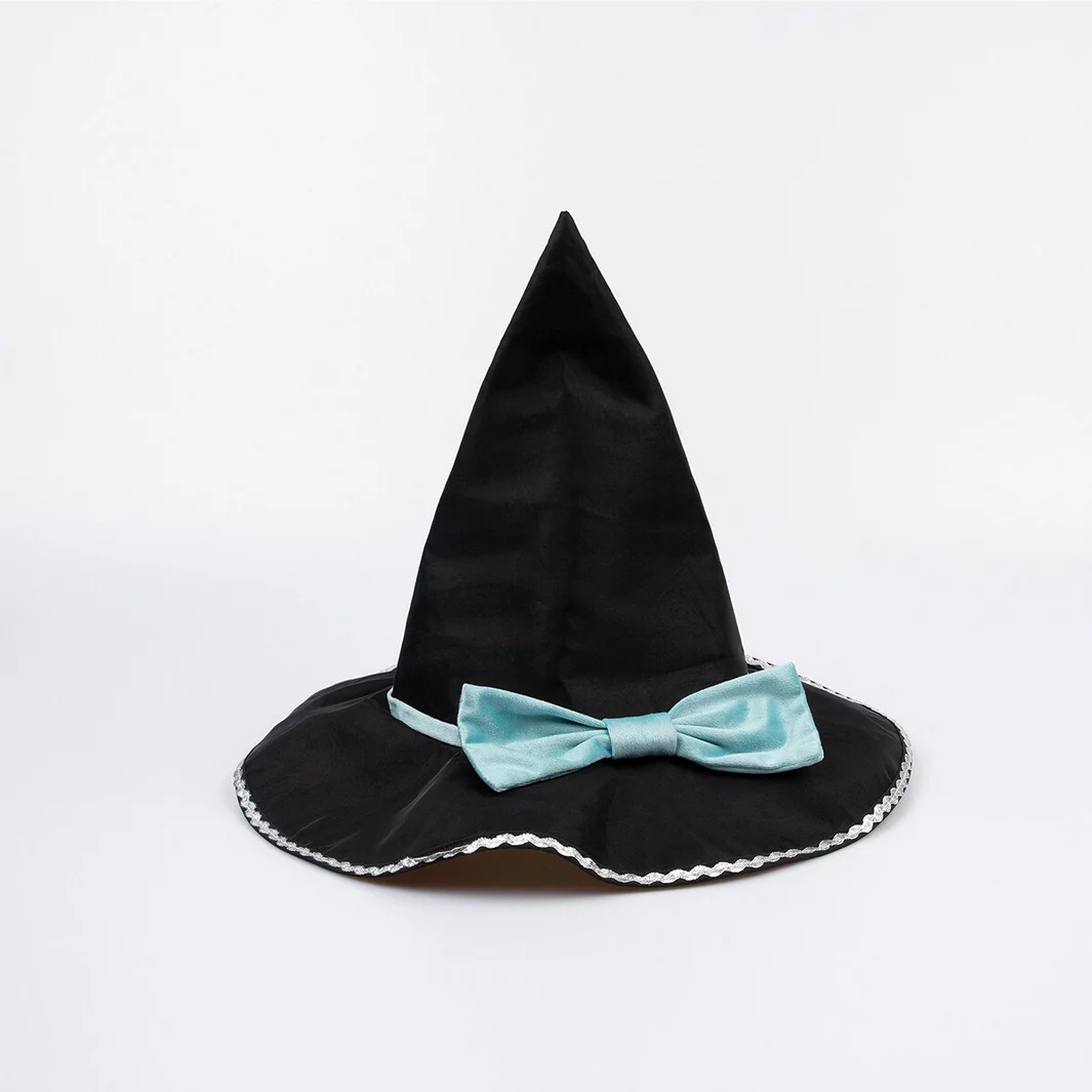 Tulle Appliqué Witch Cape, Hat & Wand - Image 5