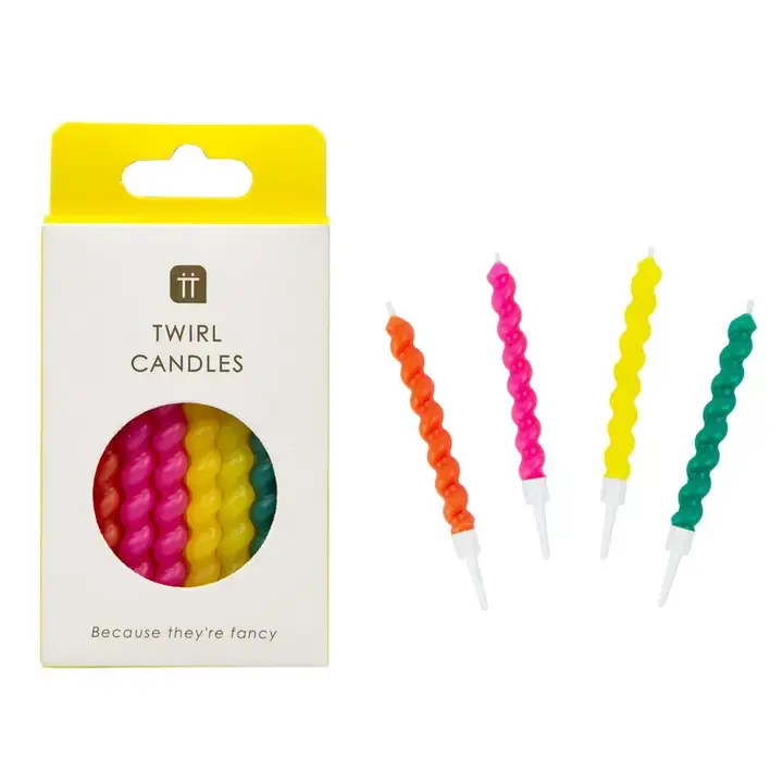 Twisted Rainbow Birthday Candles