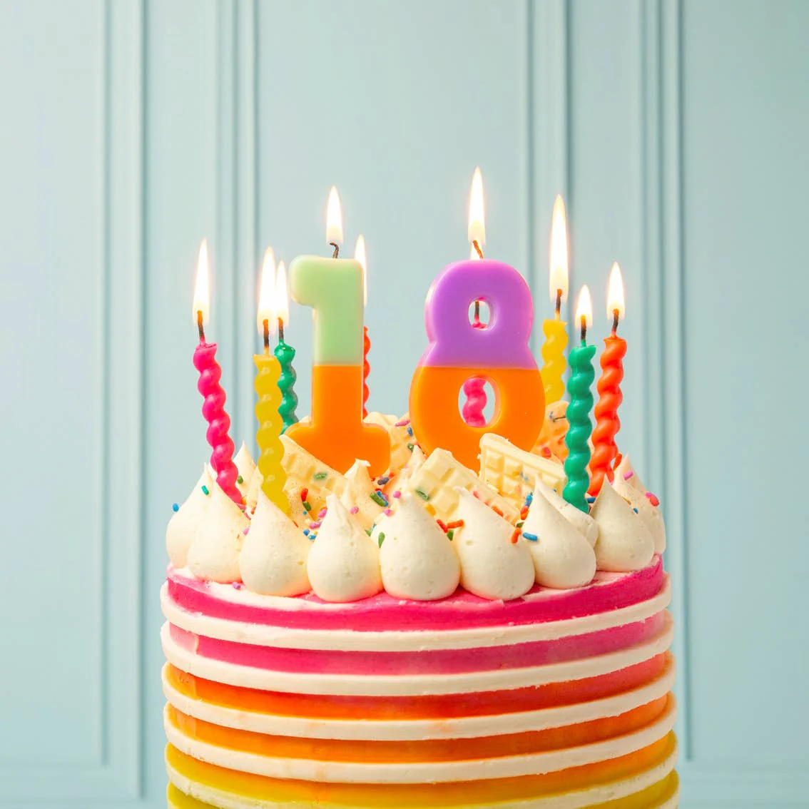 Twisted Rainbow Birthday Candles - Image 5