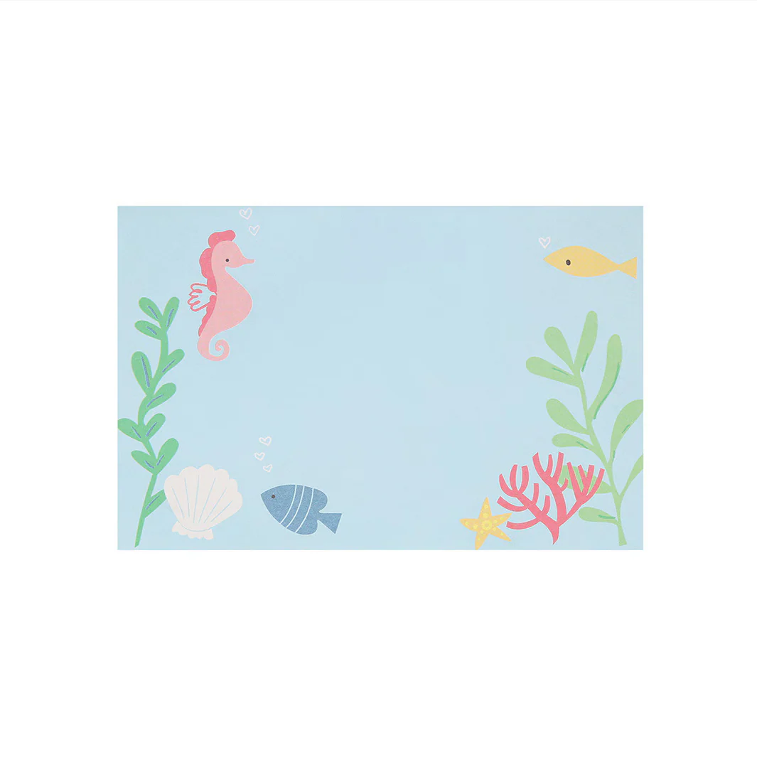 Under The Sea Kids Valentine's Cards & Erasers Set (x12) - Image 7