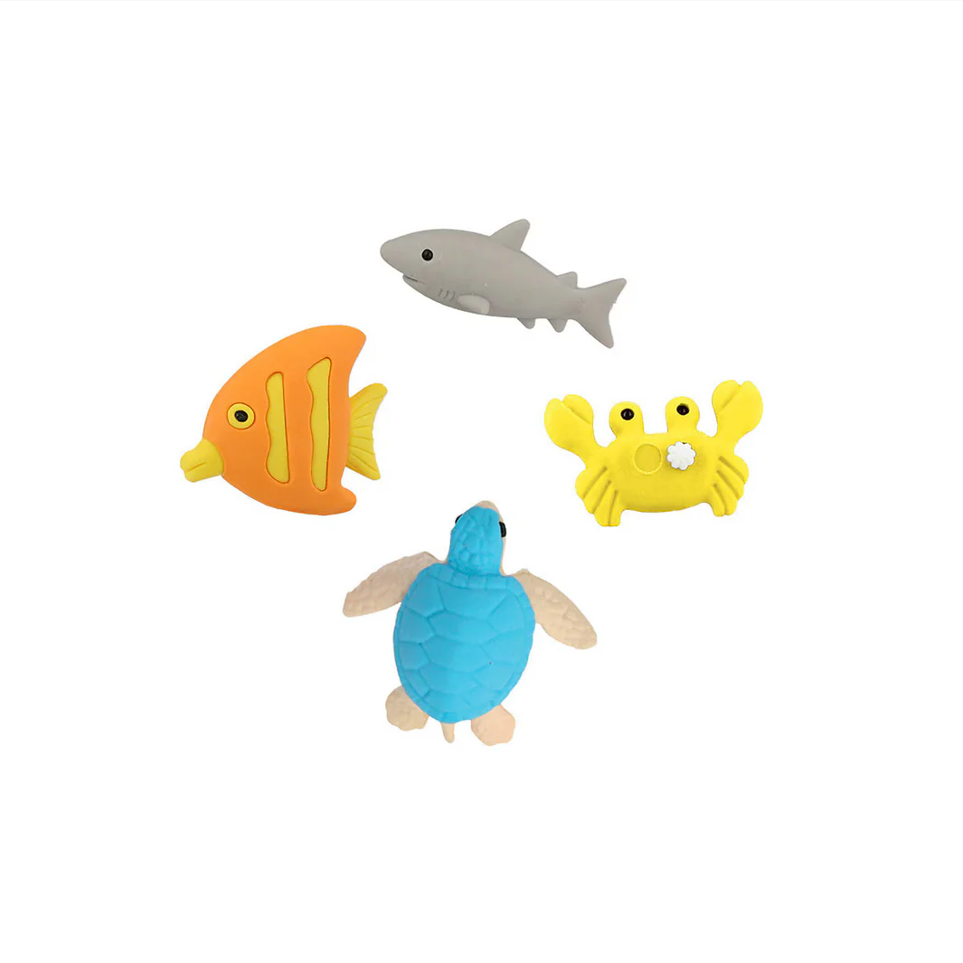 Under The Sea Kids Valentine's Cards & Erasers Set (x12) - Image 8