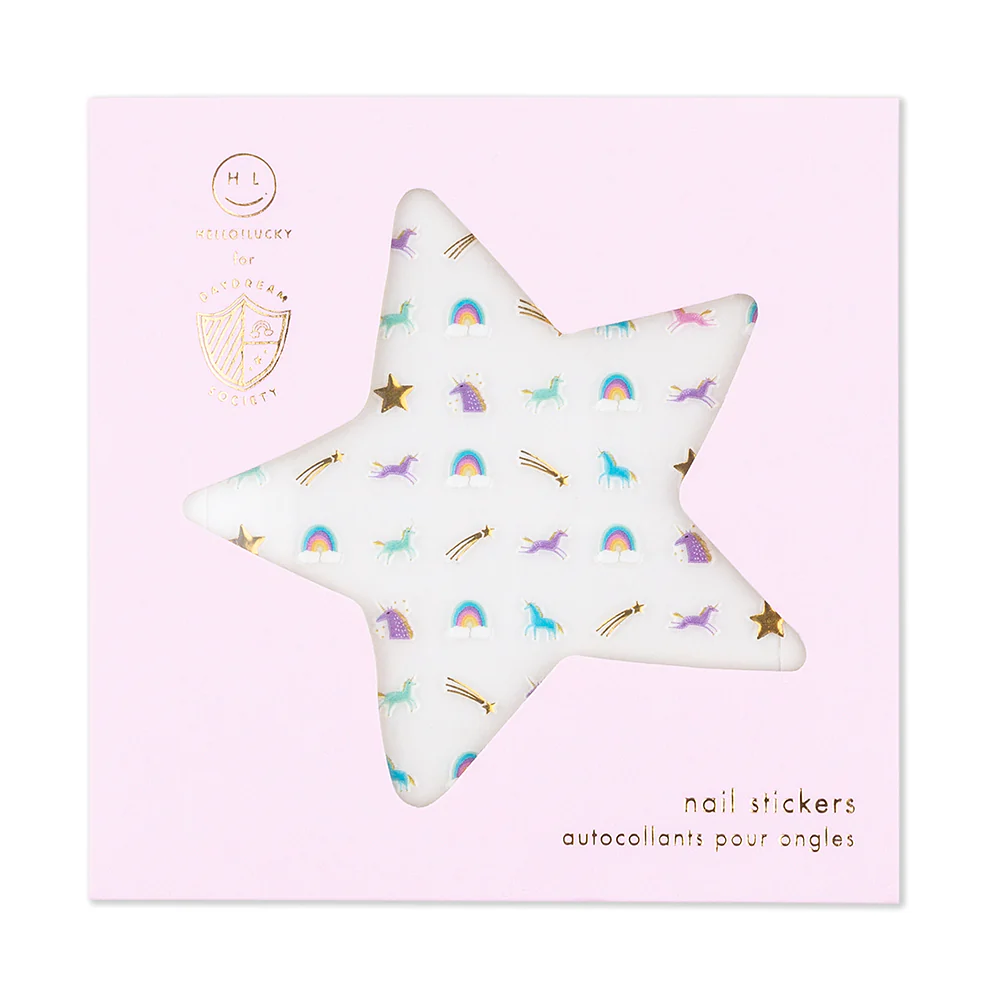 Unicorn + Rainbows Nail Stickers