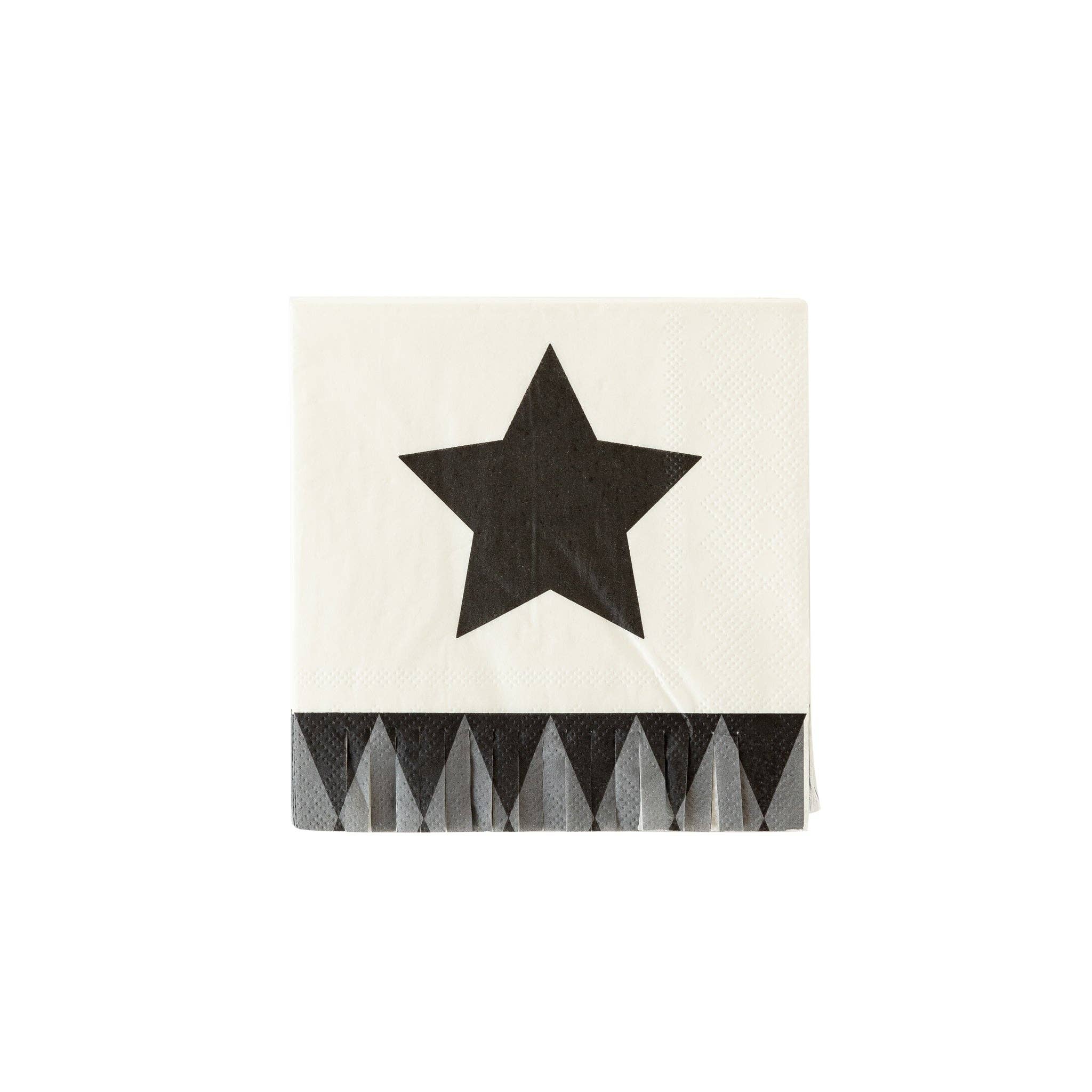 Vintage Halloween Star Fringe Cocktail Napkin (24pk)