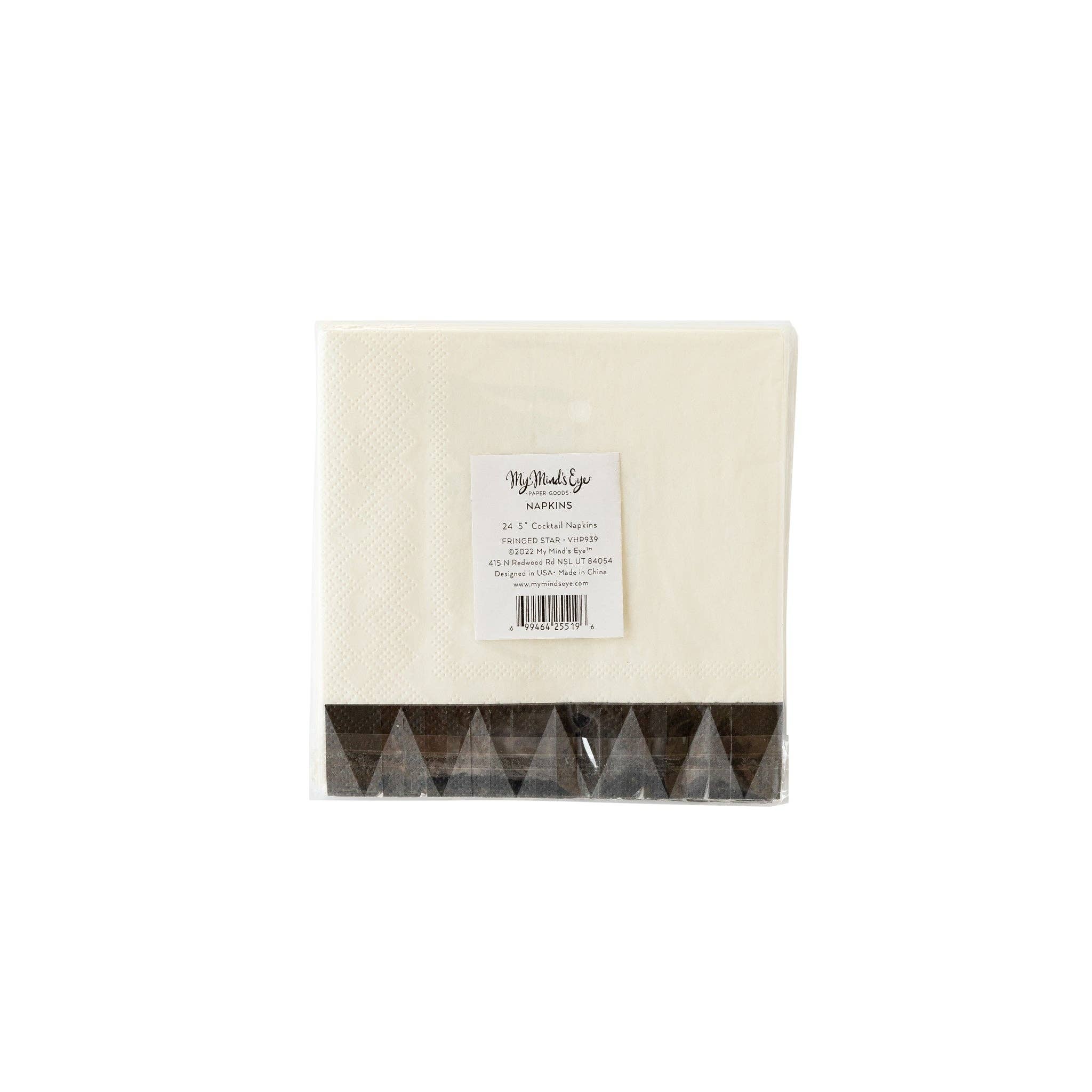 Vintage Halloween Star Fringe Cocktail Napkin (24pk) - Image 3