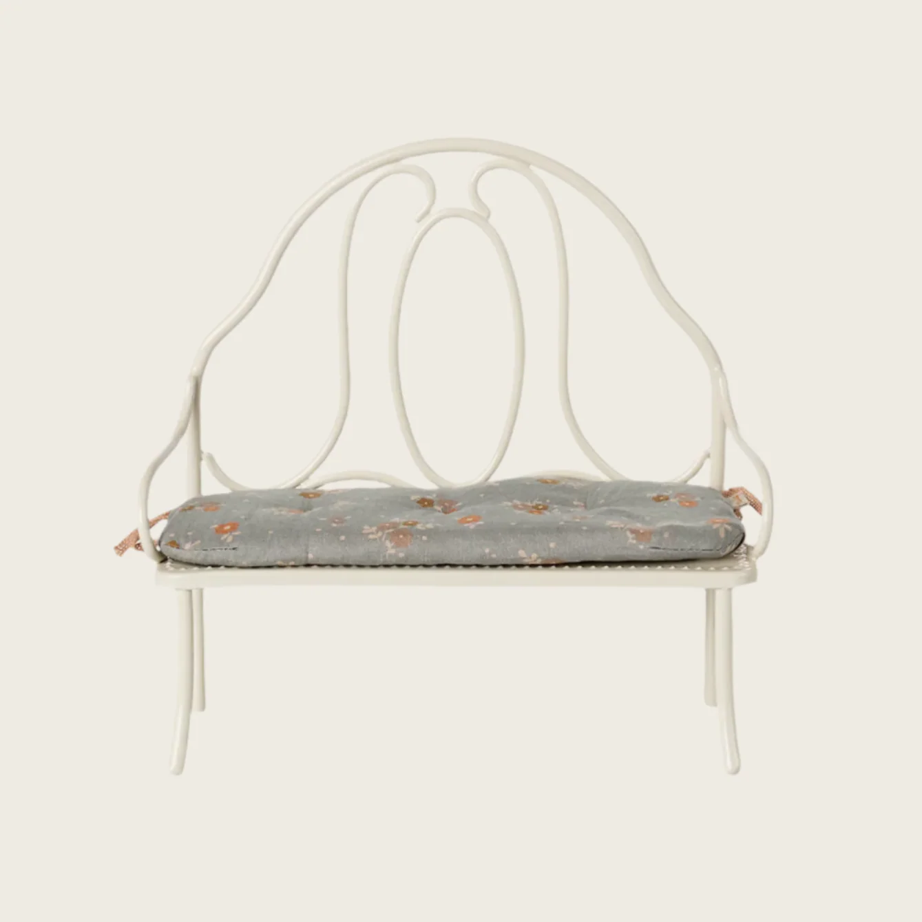 Vintage bench, Miniature - Off white - Image 3