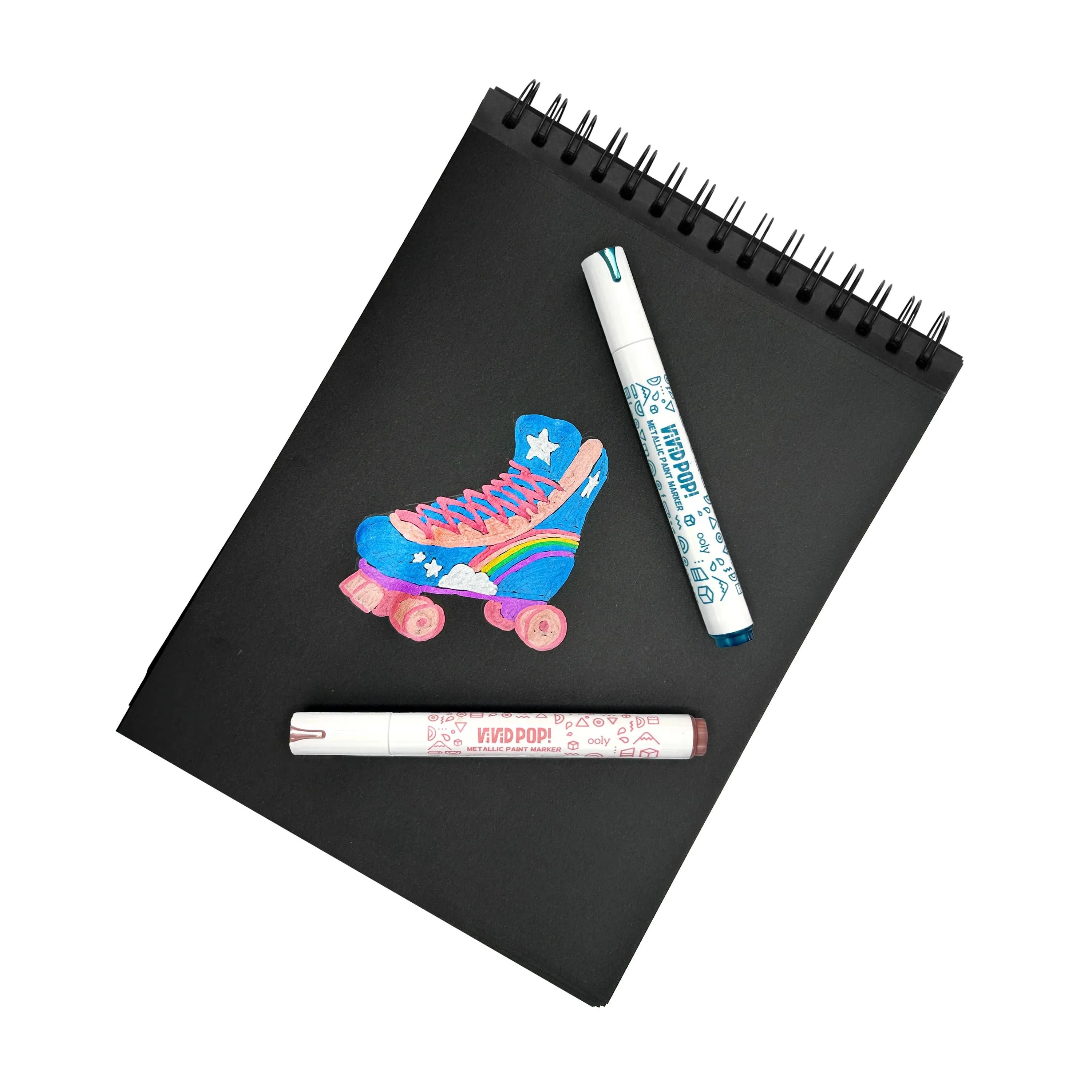 Vivid Pop! Water-Based Paint Markers: Metallic (set of 8) - Image 6