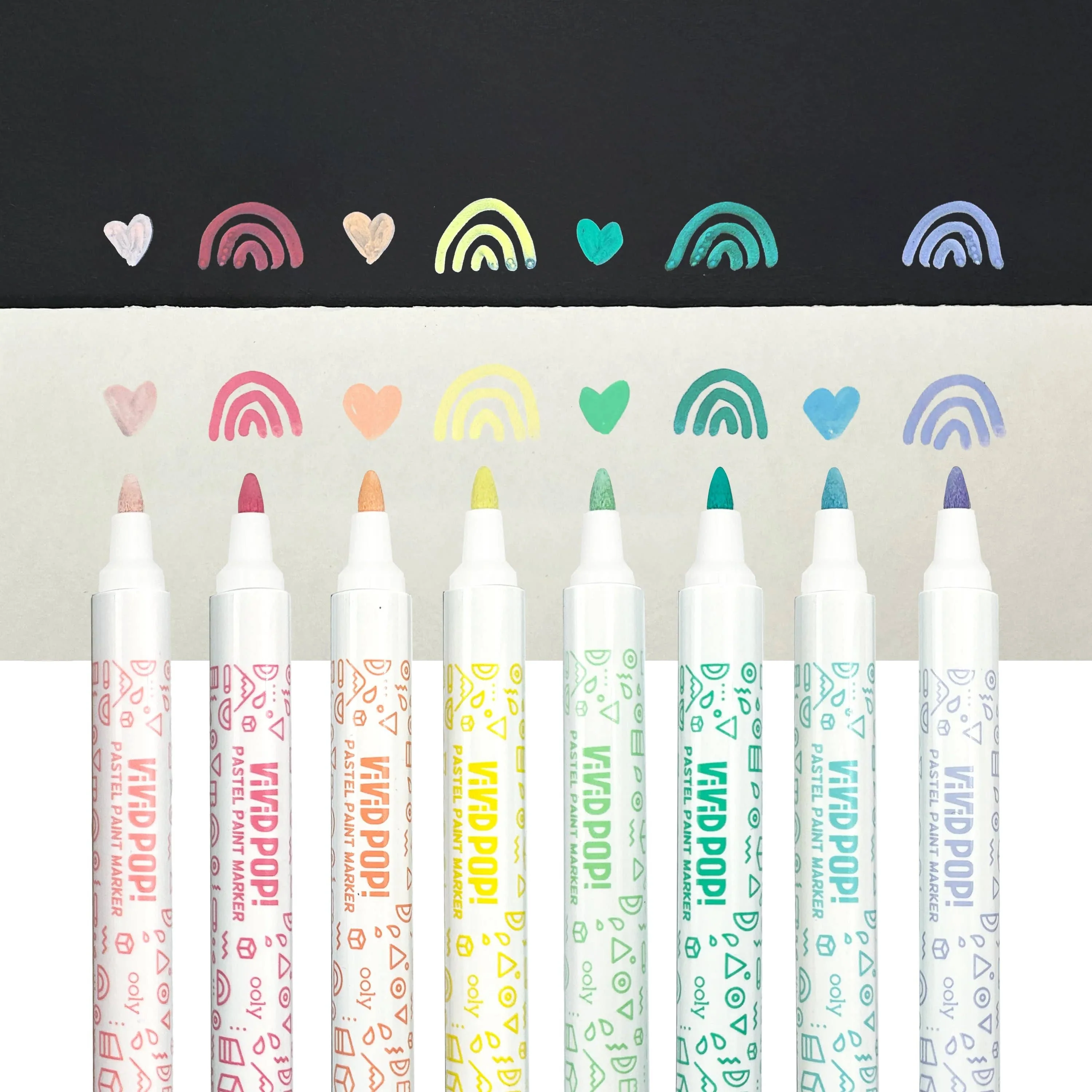Vivid Pop! Water-Based Paint Markers: Pastel (set of 8) - Image 2