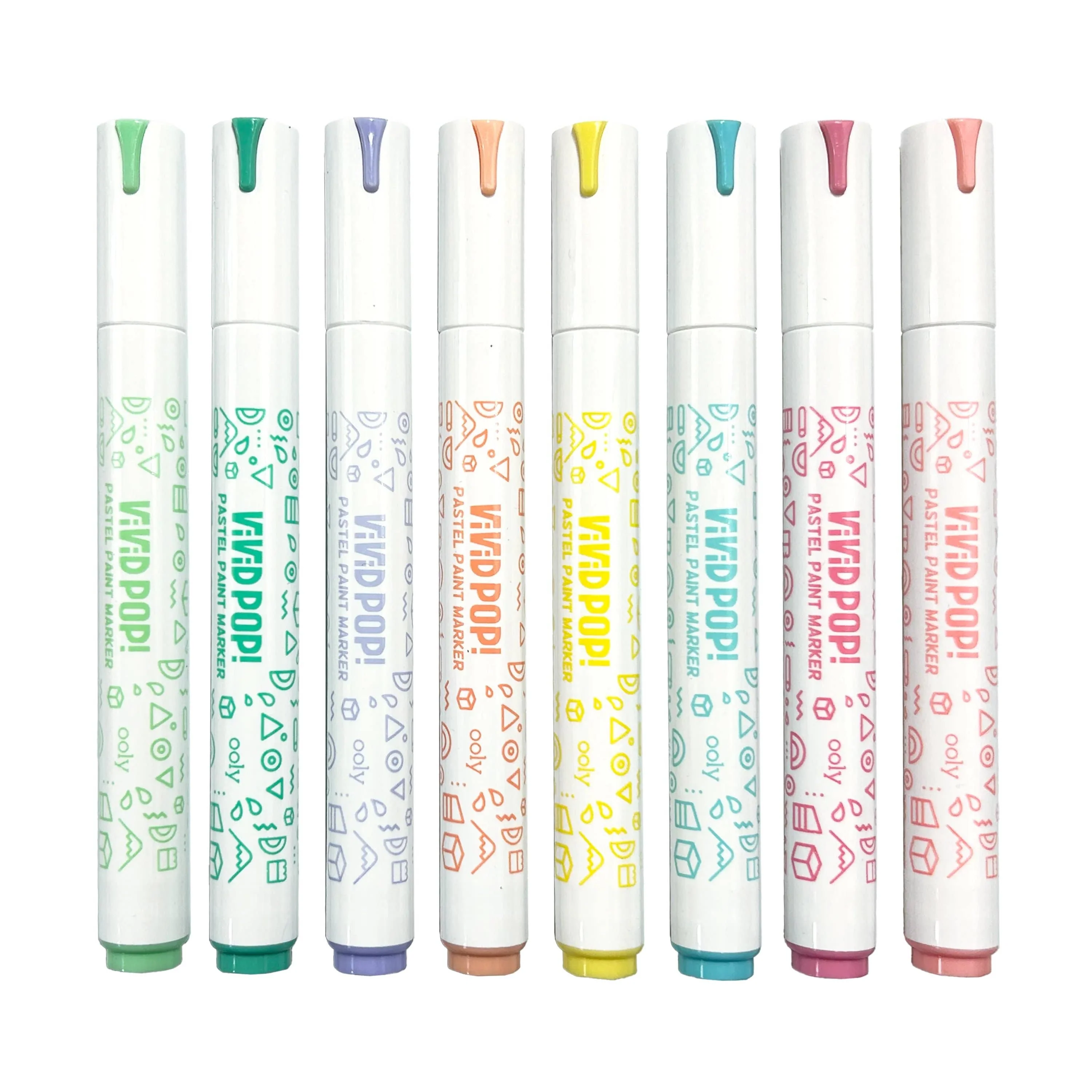 Vivid Pop! Water-Based Paint Markers: Pastel (set of 8) - Image 3