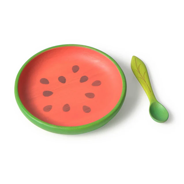 Wally The Watermelon Plate & Spoon Set - Image 2