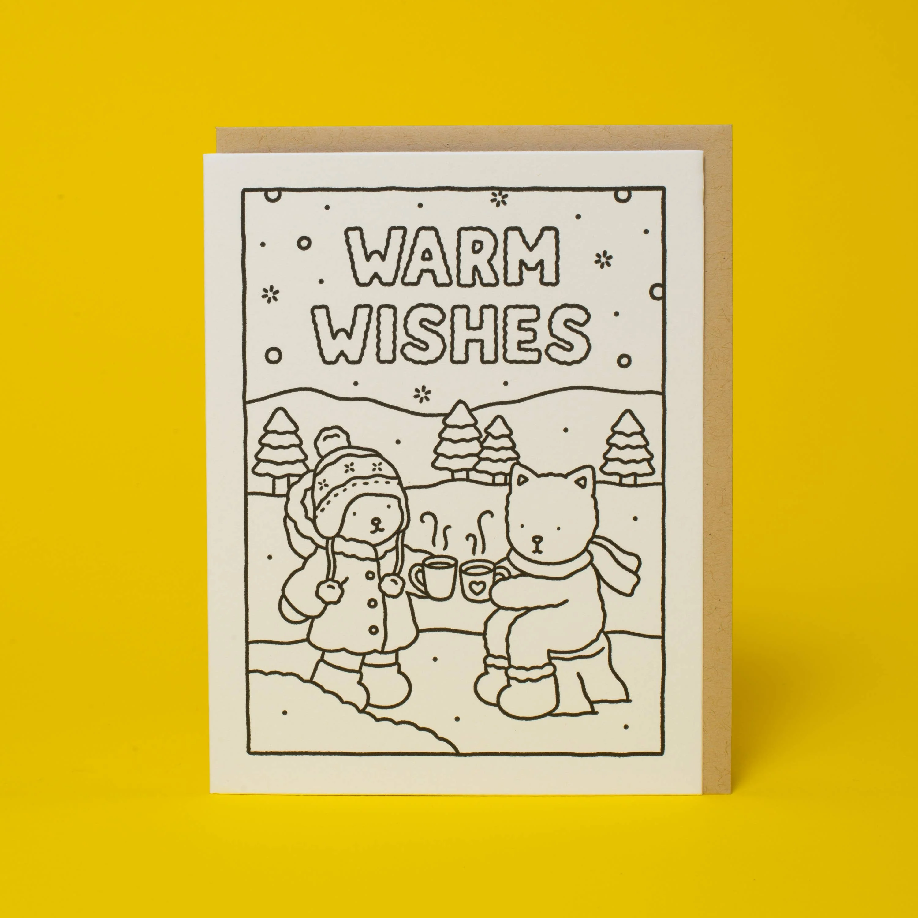 Warm Wishes Holiday Coloring Card by Bobbie Goods - Image 2