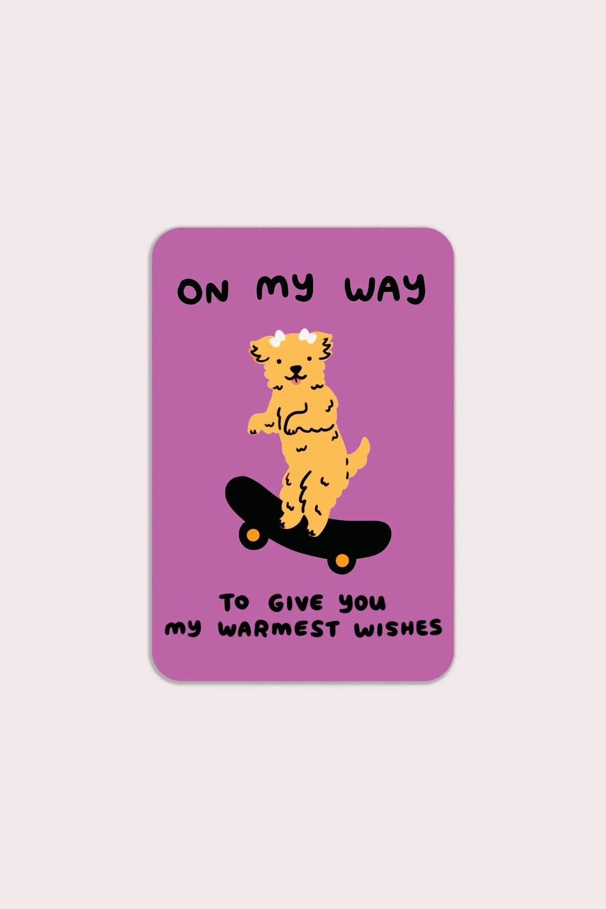 Warmest Wishes Vinyl Sticker - Image 2