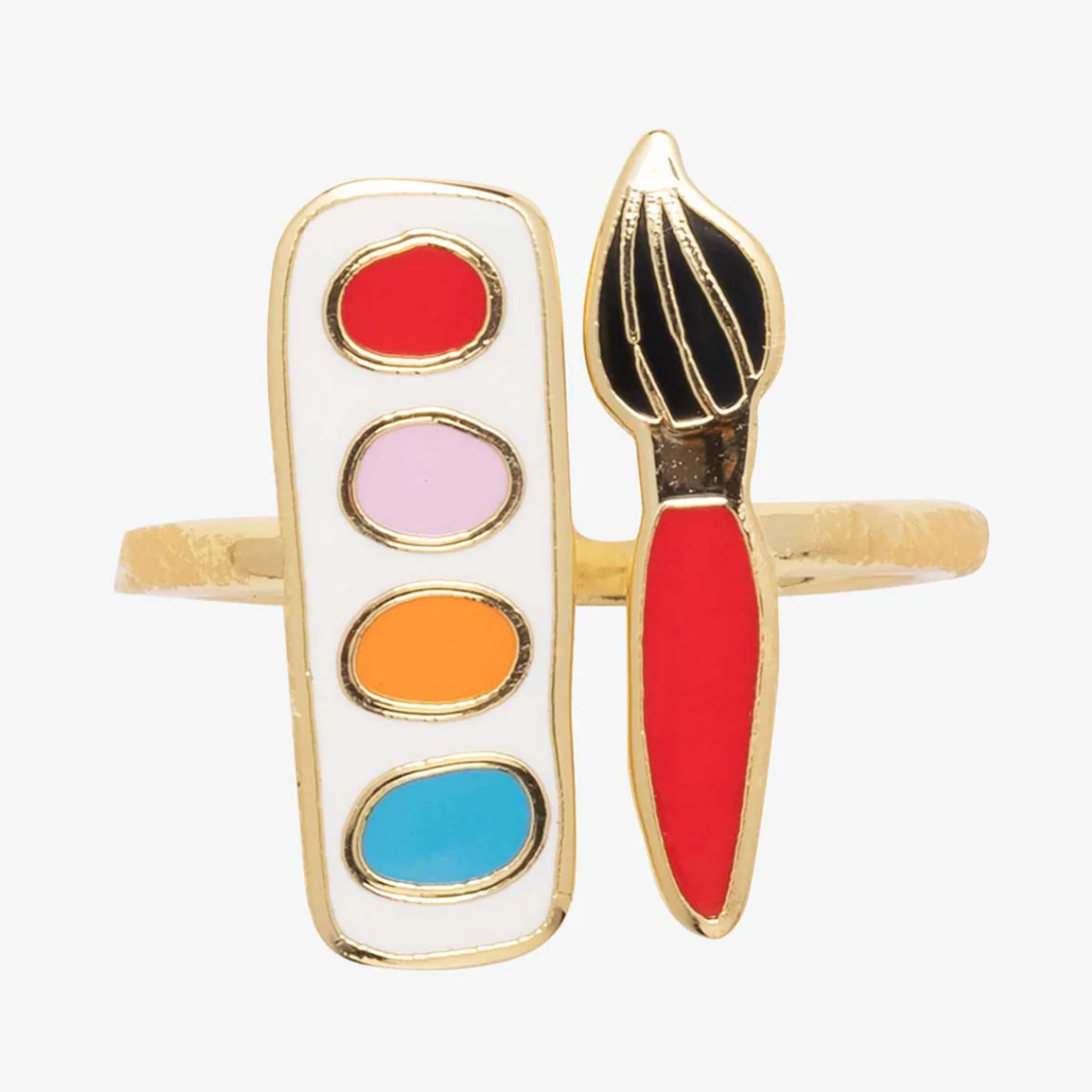 Watercolors & Brush Ring