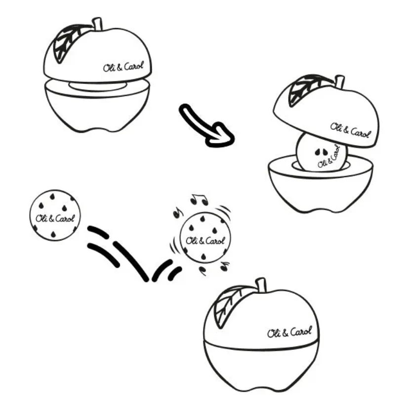 Watermelon Stacking Toy & Rattle Ball - Image 9