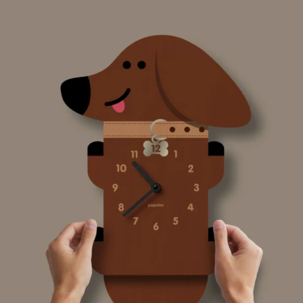 Wiener Dog Pendulum Clock -wood - Image 3