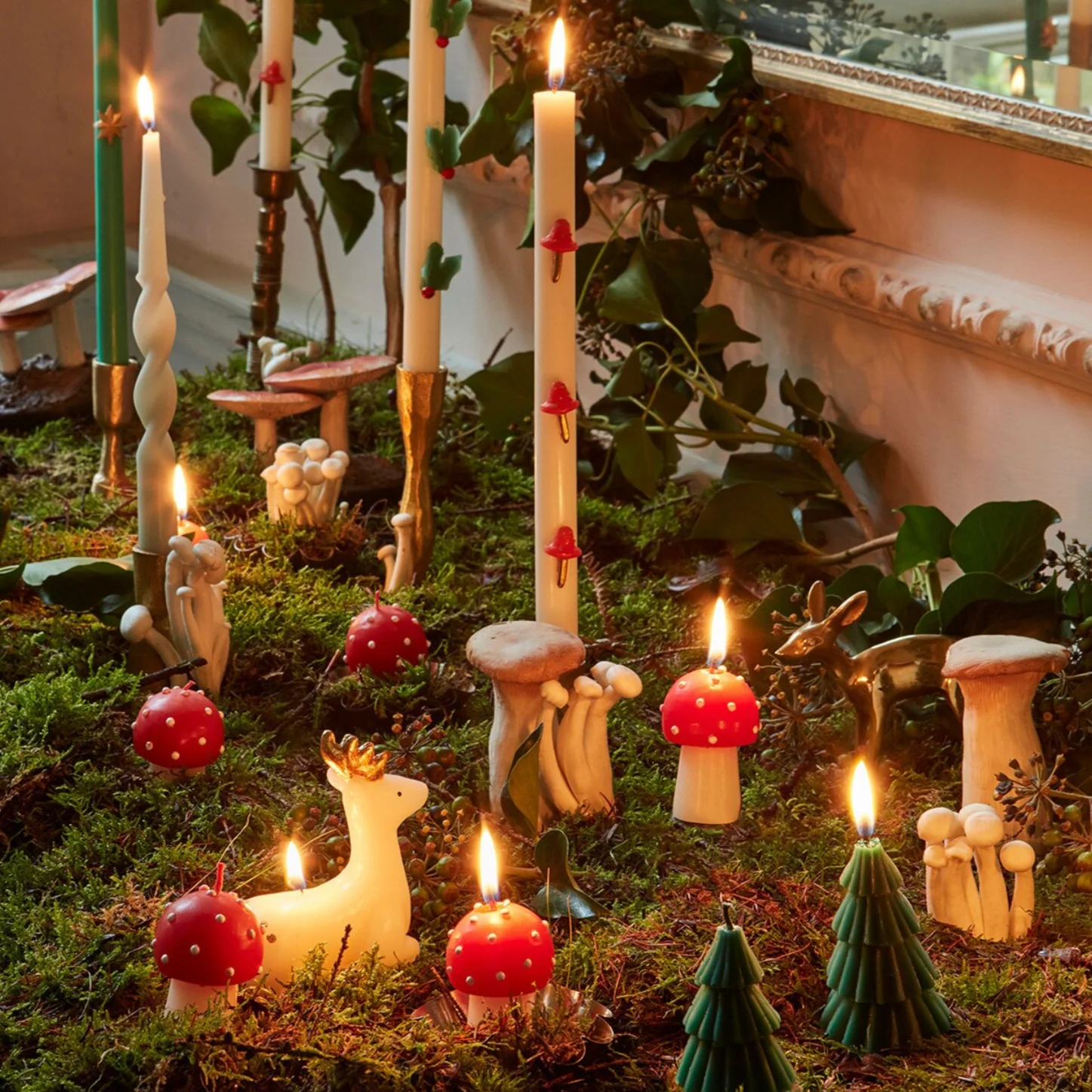 Mini Mushroom Candles (6pk) - Image 6