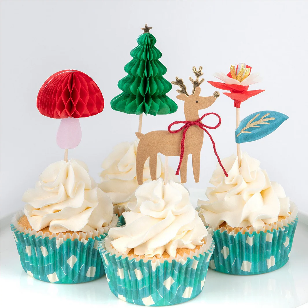 Winter Woodland Cupcake Kit (x24 toppers) - Image 4