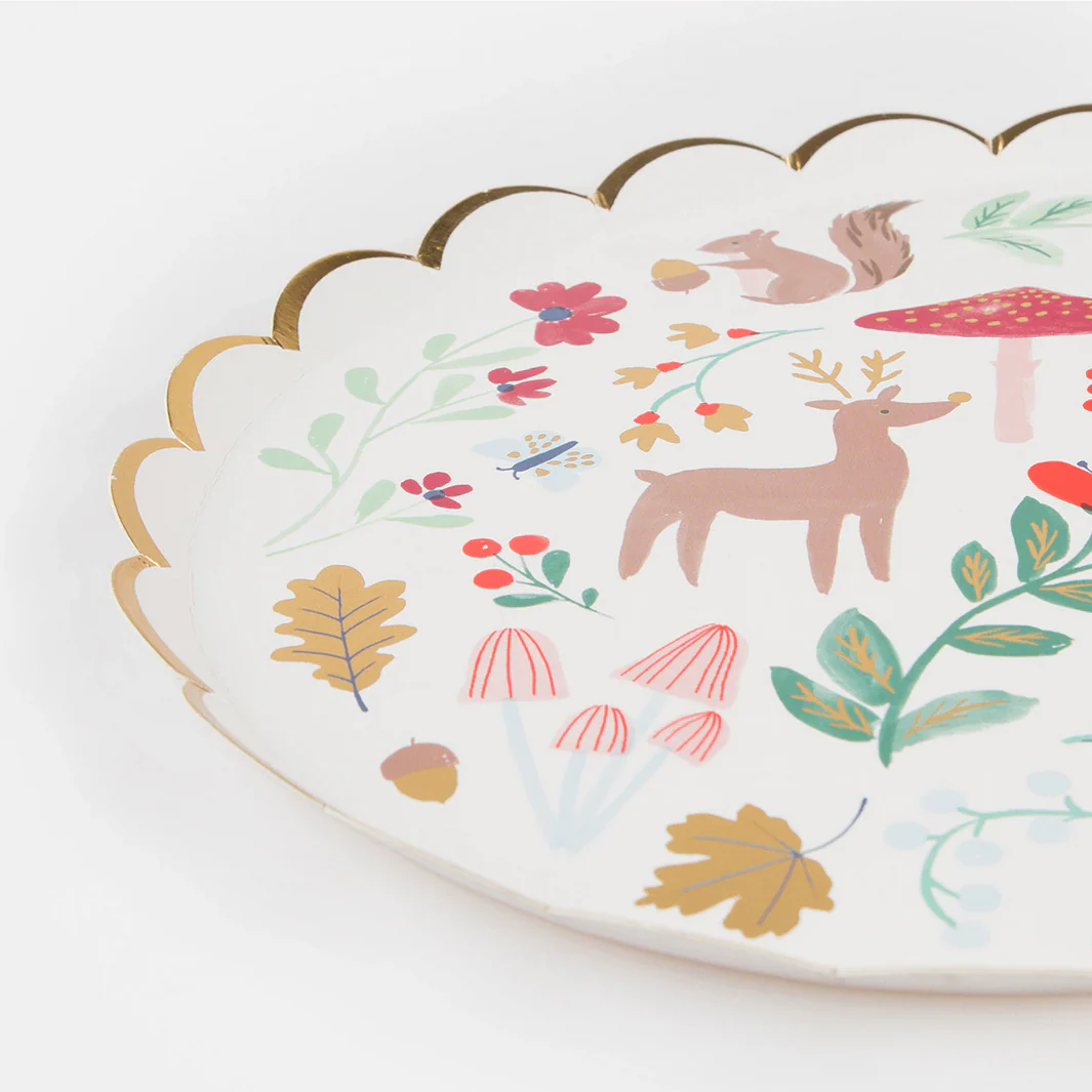Winter Woodland Side Plates (x8) - Image 3