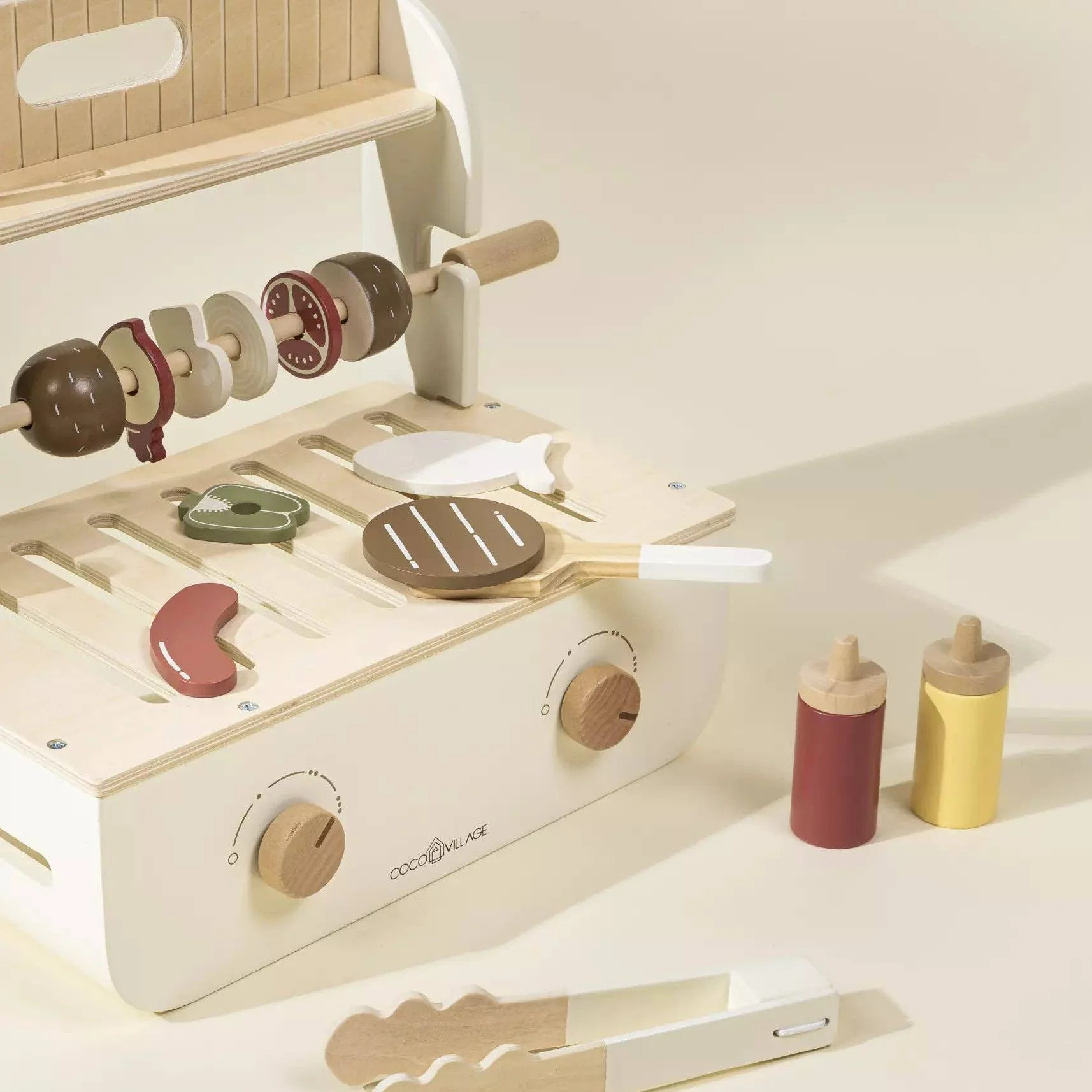 Wooden Barbecue Playset and Accessories - Image 4