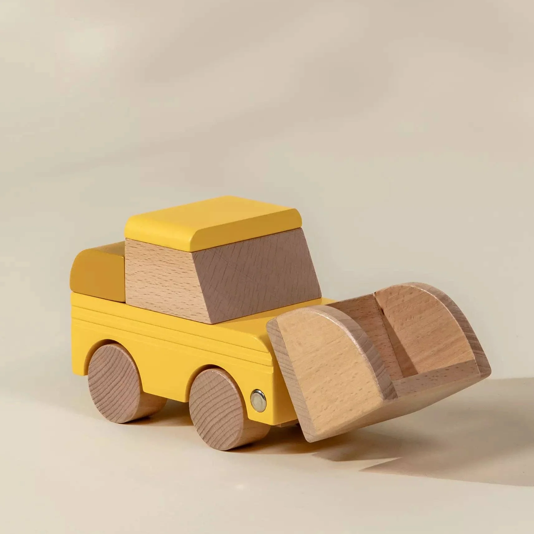 Wooden Construction Vehicle - Bulldozer - Image 2