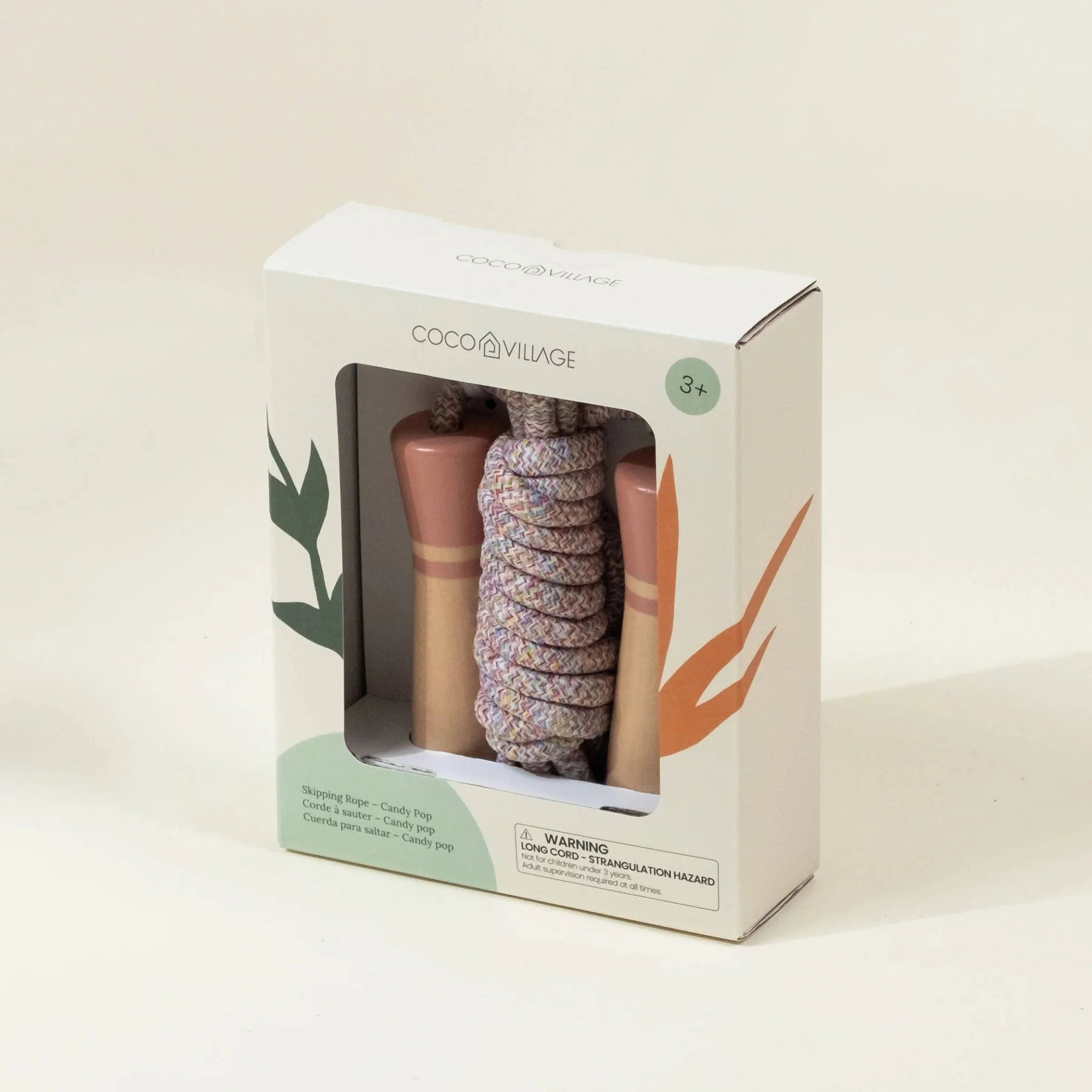 Wooden Handle Skipping Rope – Candy Pop - Image 3