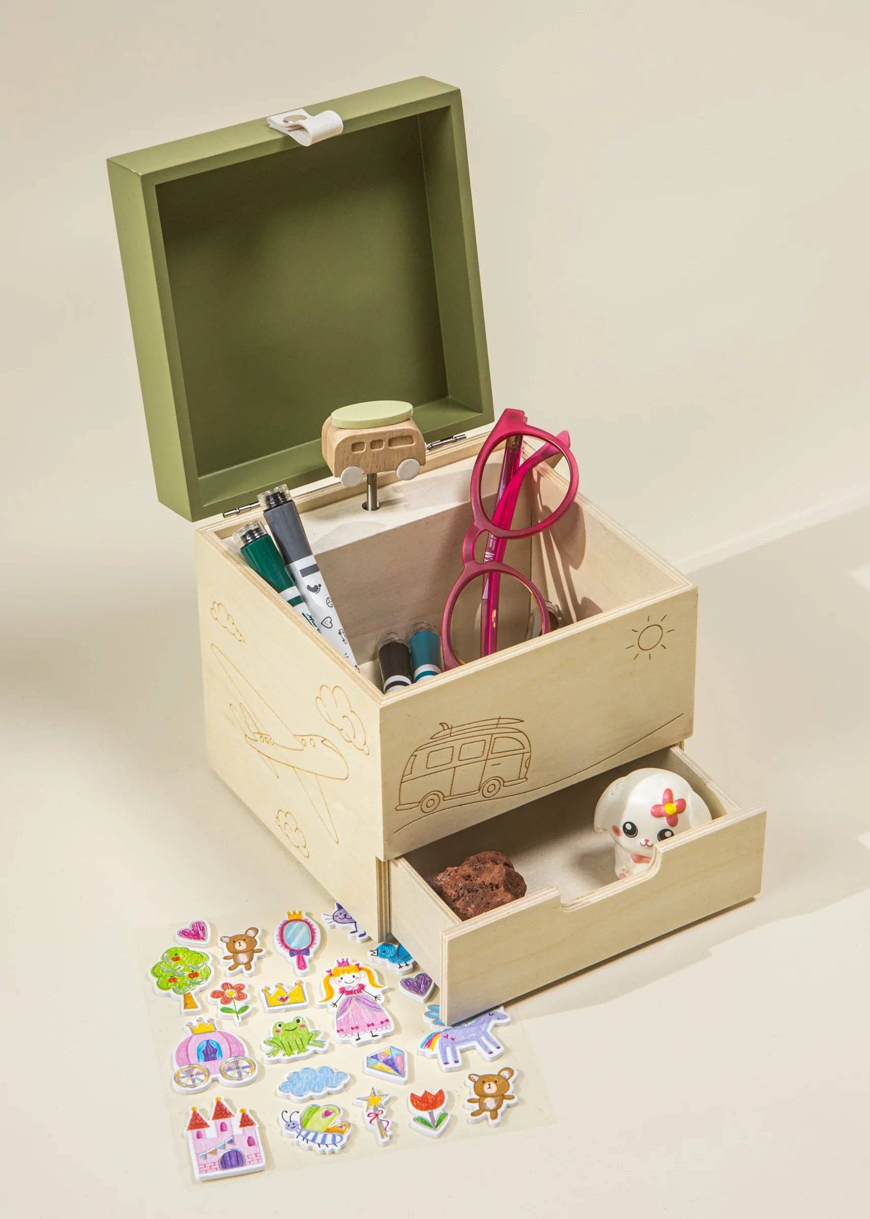 Wooden Musical Souvenir Box - Travel - Image 5