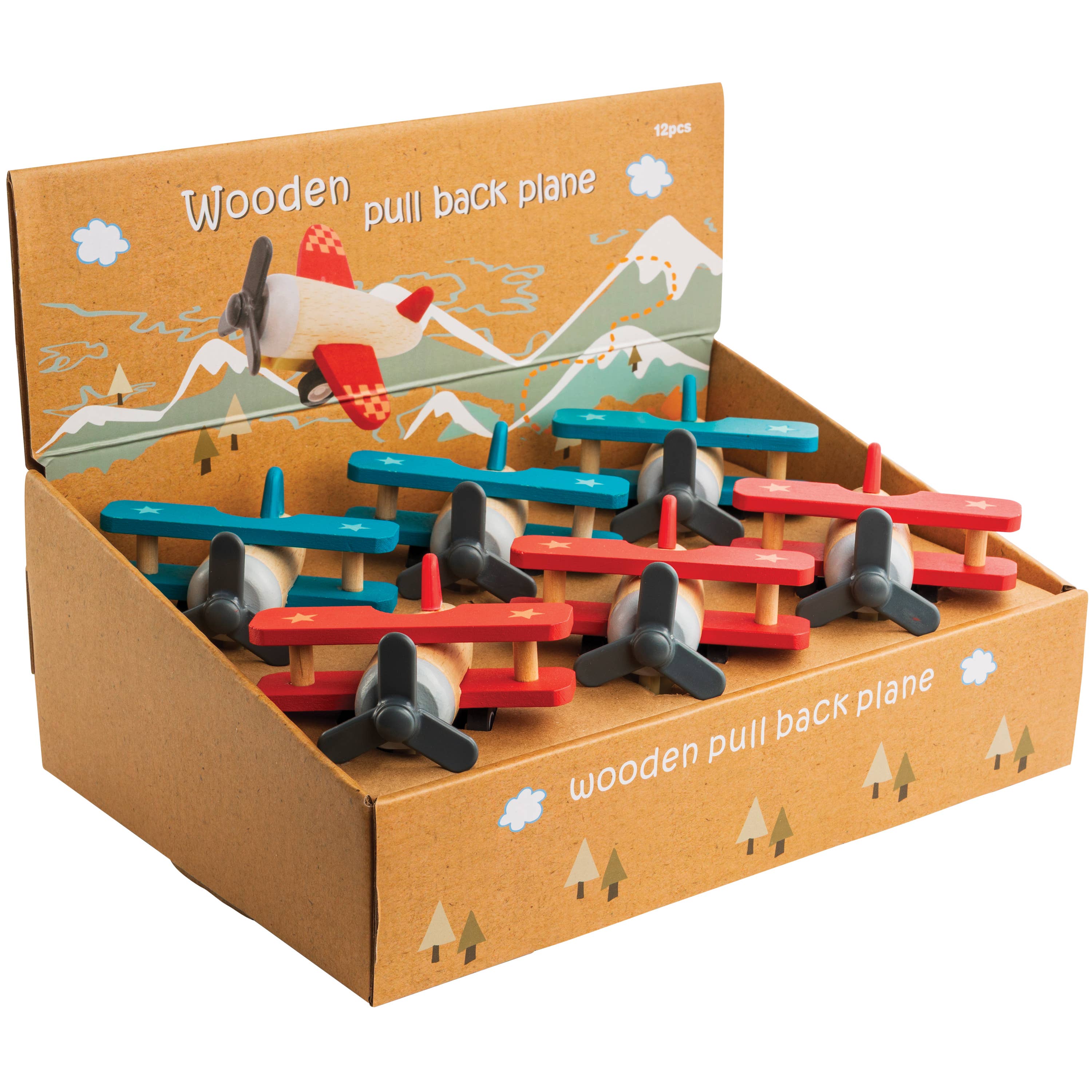 Wooden Pull Back Glider Plane - Image 4