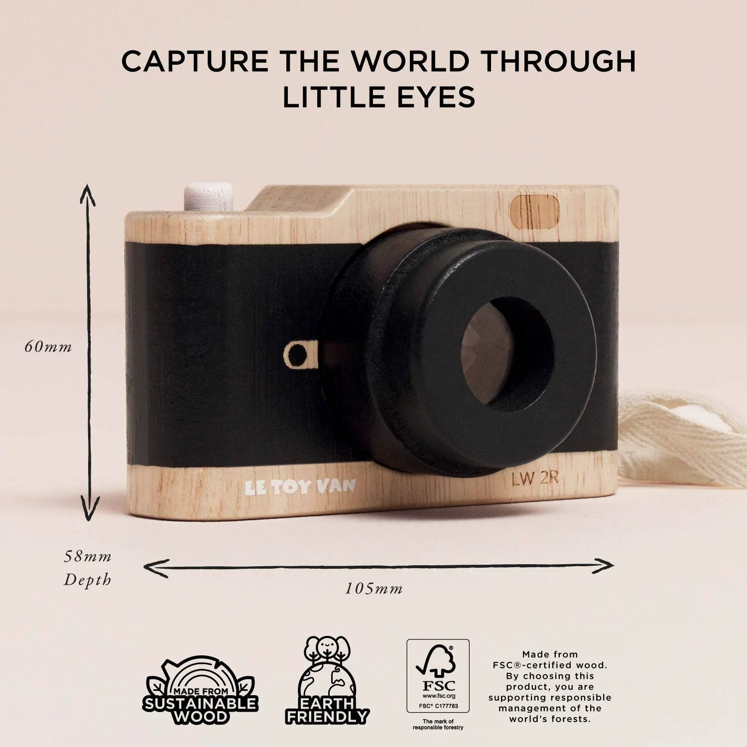 Wooden Retro Camera - Image 5