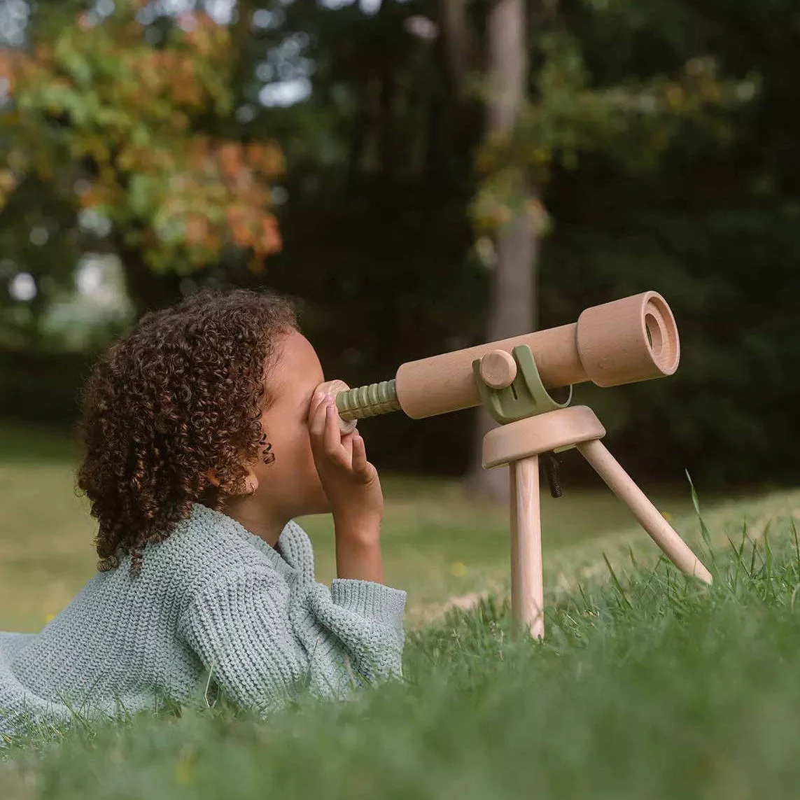 Wooden Tripod Telescope – 15x Zoom