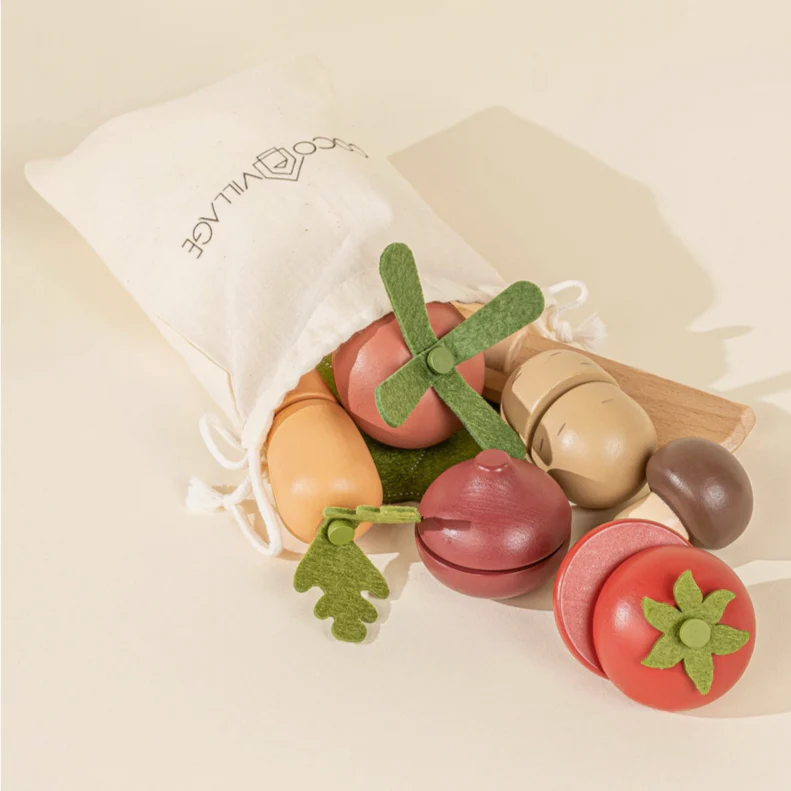 Wooden Vegetables Playset - Image 3