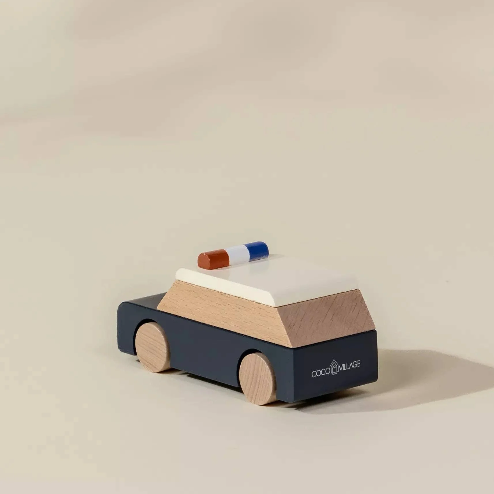 Wooden Vehicle - Police Car - Image 4