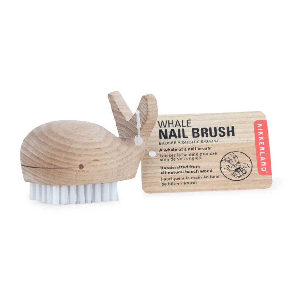 Wooden Whale Nail/Vegetable Brush - Image 2
