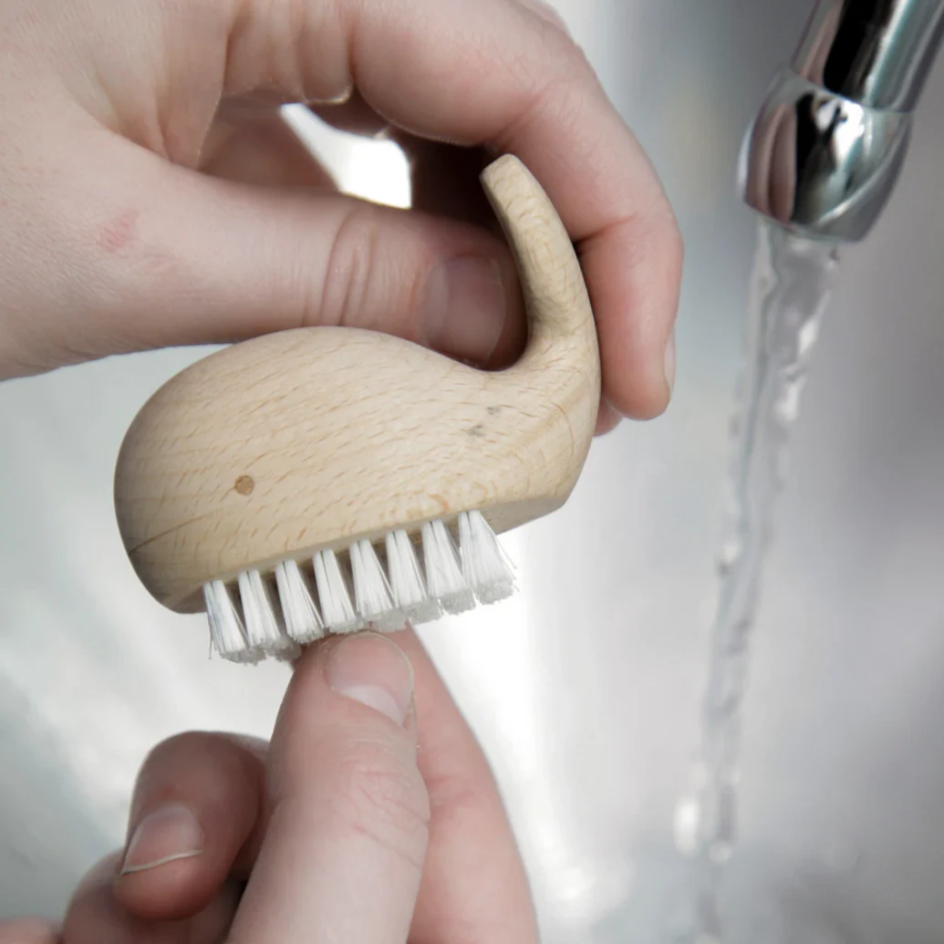 Wooden Whale Nail/Vegetable Brush - Image 3