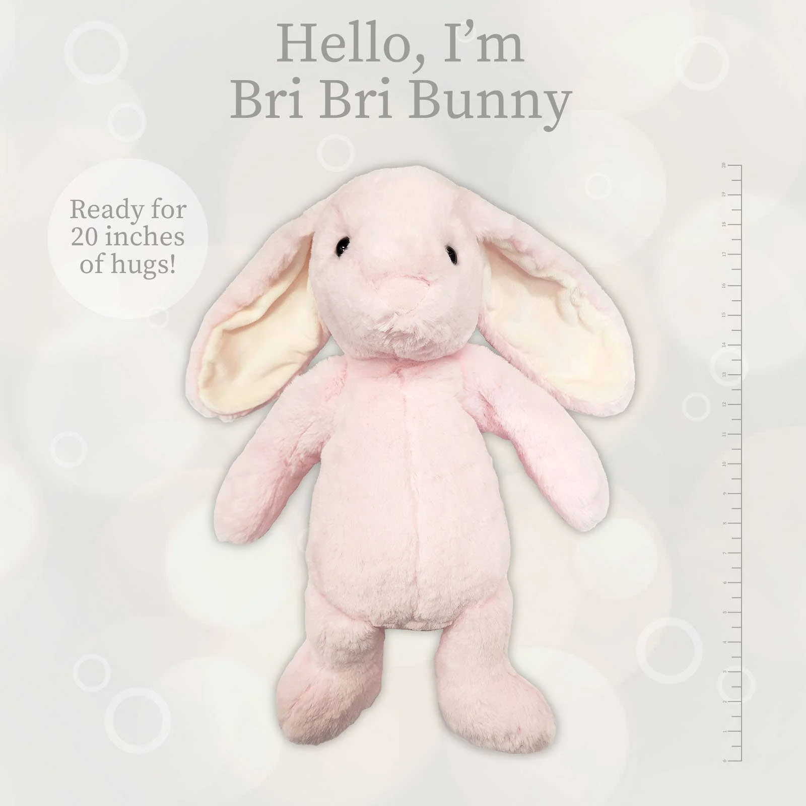BriBri Bunny Rose - World Softest Plush 20in - Image 3