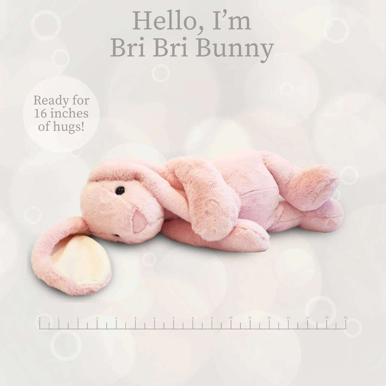 BriBri Pink Bunny - World's Softest Plush 16in - Image 4