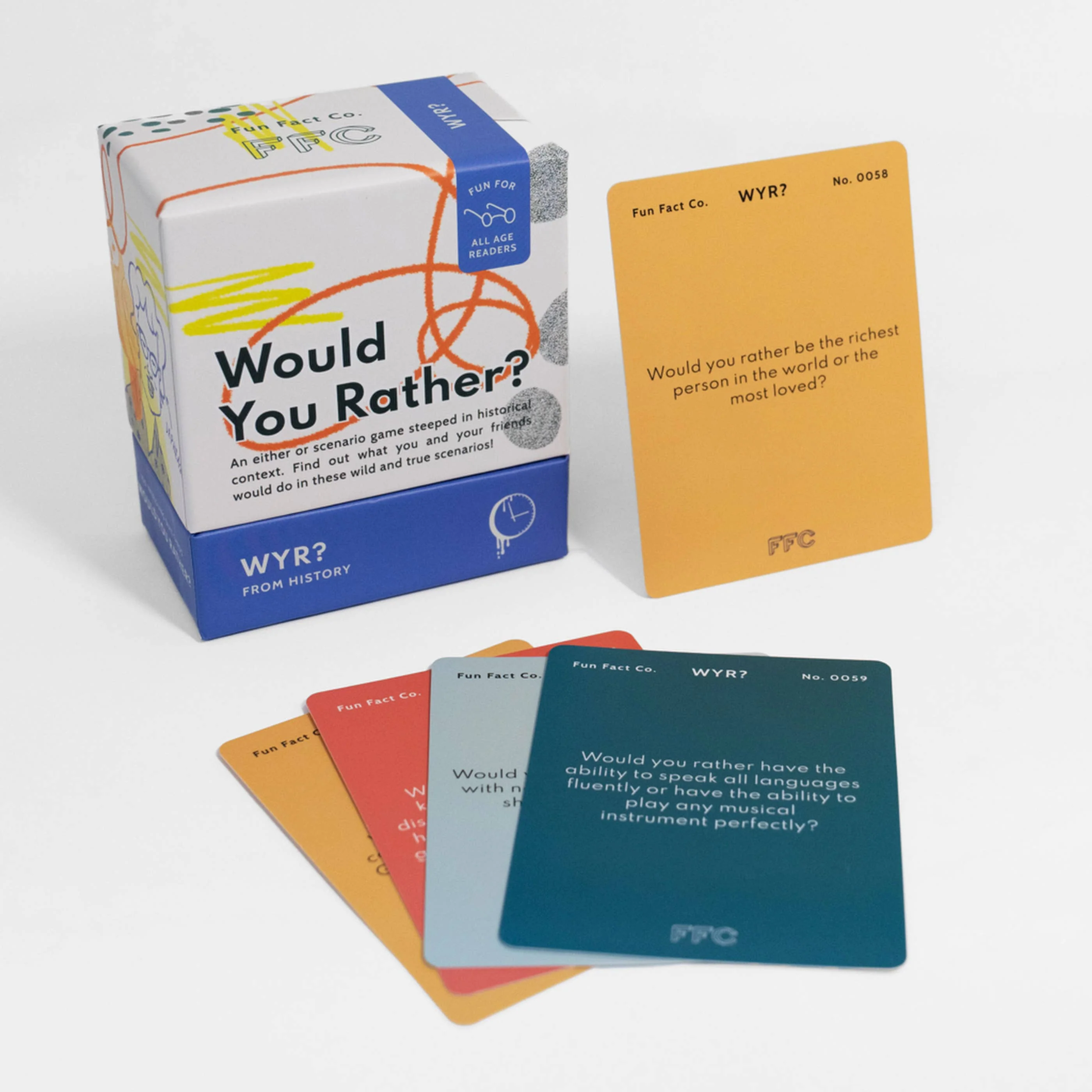 Would You Rather Card Game (From History) for Kids & Adults