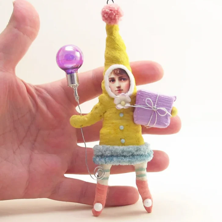 Yellow Elf Child Ornament - Image 5