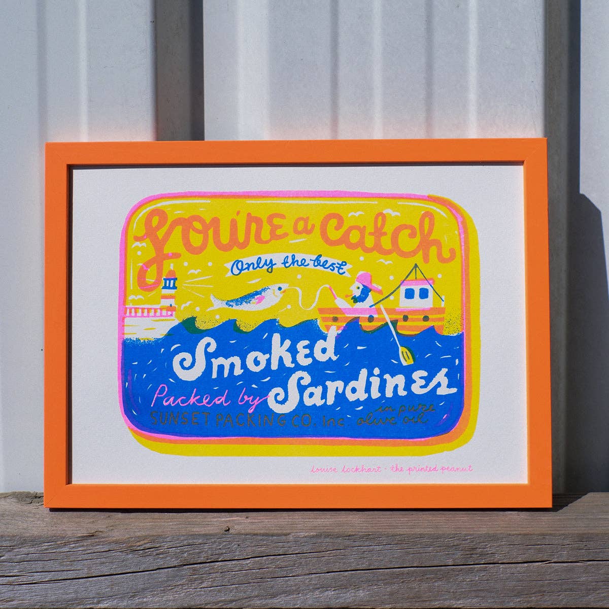 You're A Catch Risograph Art Print - Image 2