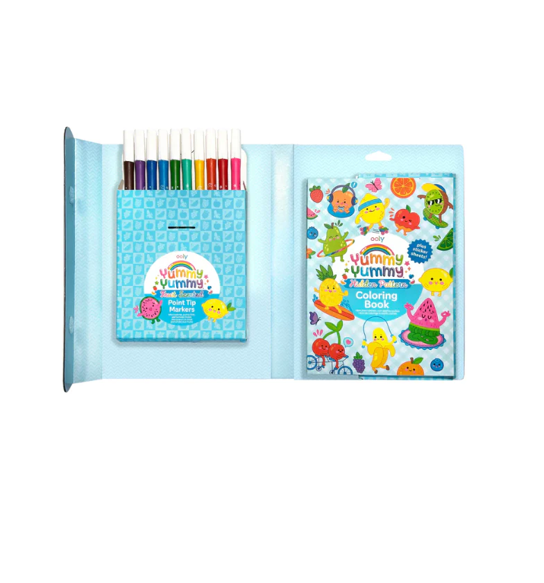 Yummy Yummy Scented Coloring Kit - Markers Stickers Coloring Book - Image 8