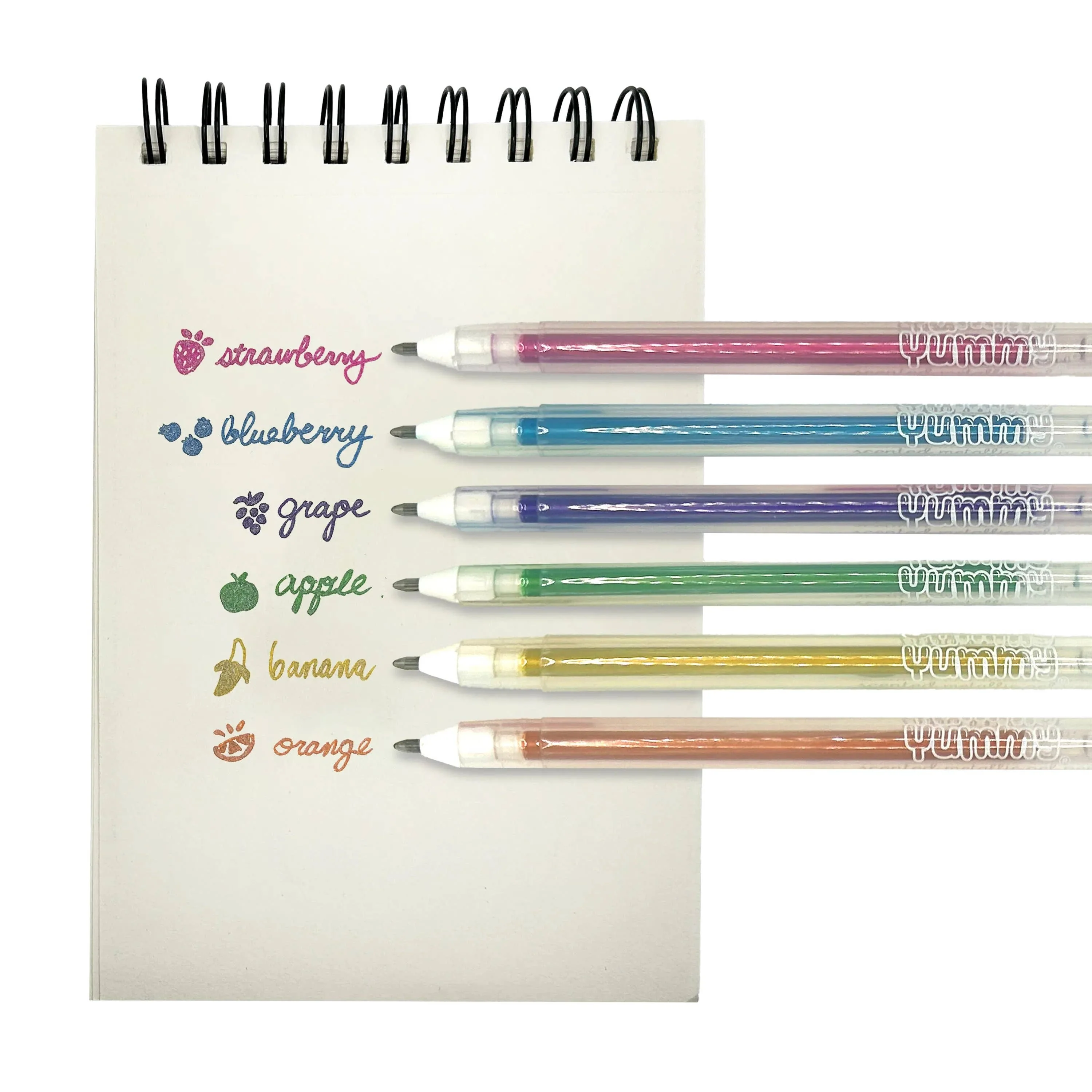 Yummy Yummy Scented Gel Pens - Metallic (Set of 6) - Image 2