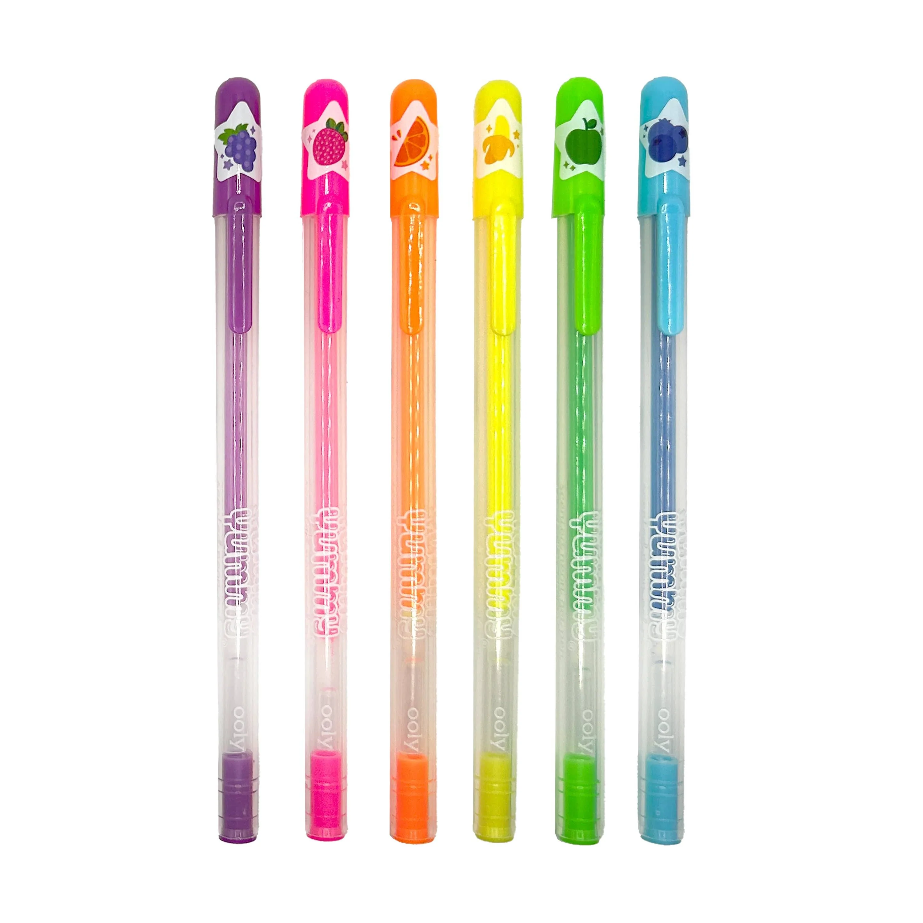 Yummy Yummy Scented Gel Pens - Neon (Set of 6) - Image 2