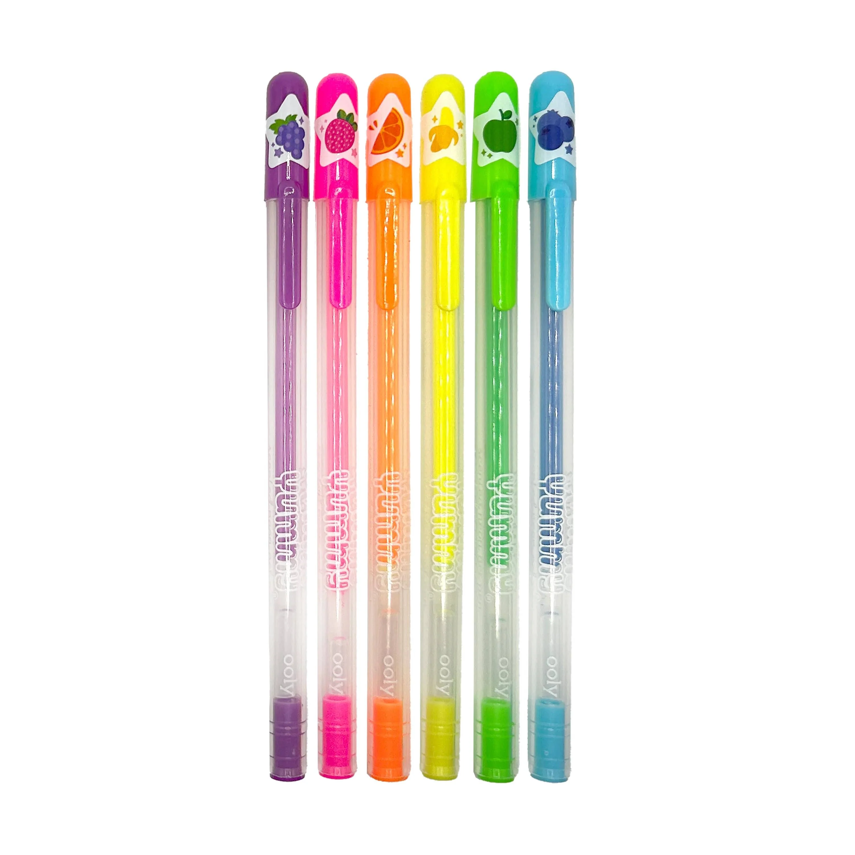 Yummy Yummy Scented Gel Pens - Neon (Set of 6) - Image 3