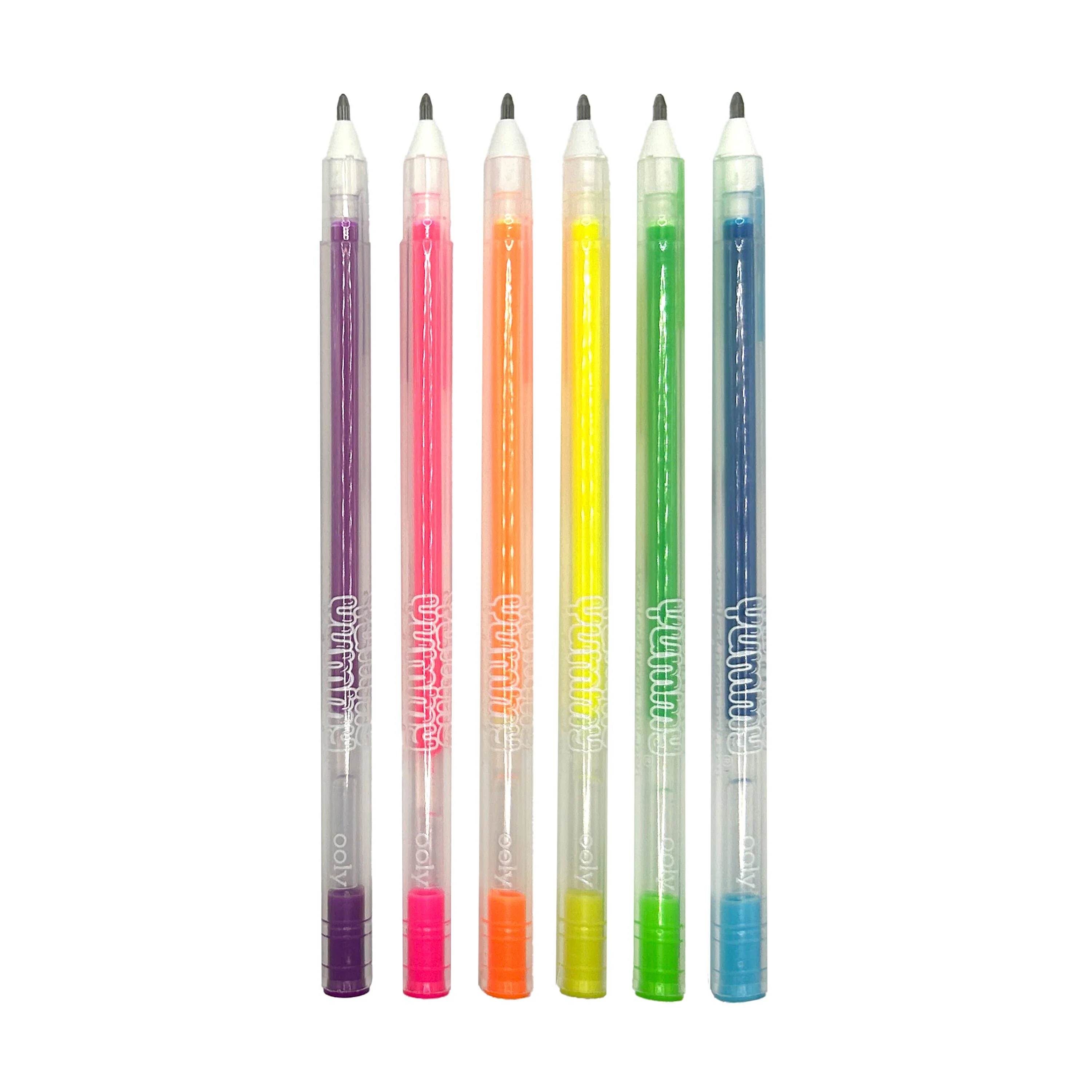 Yummy Yummy Scented Gel Pens - Neon (Set of 6) - Image 4