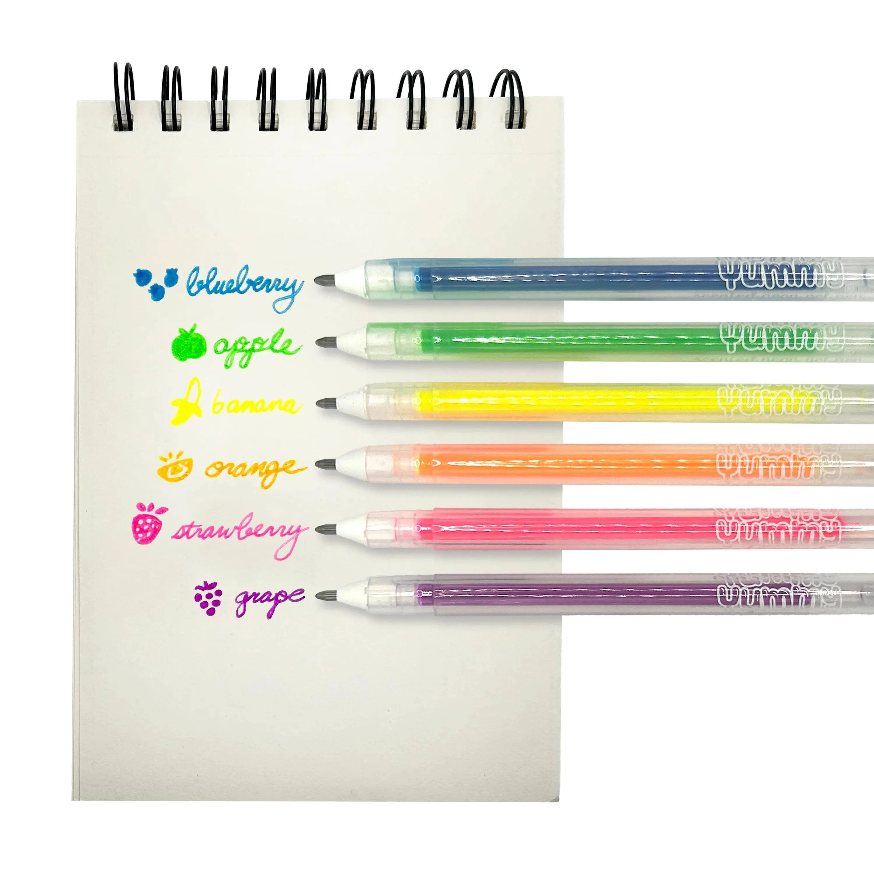 Yummy Yummy Scented Gel Pens - Neon (Set of 6) - Image 6