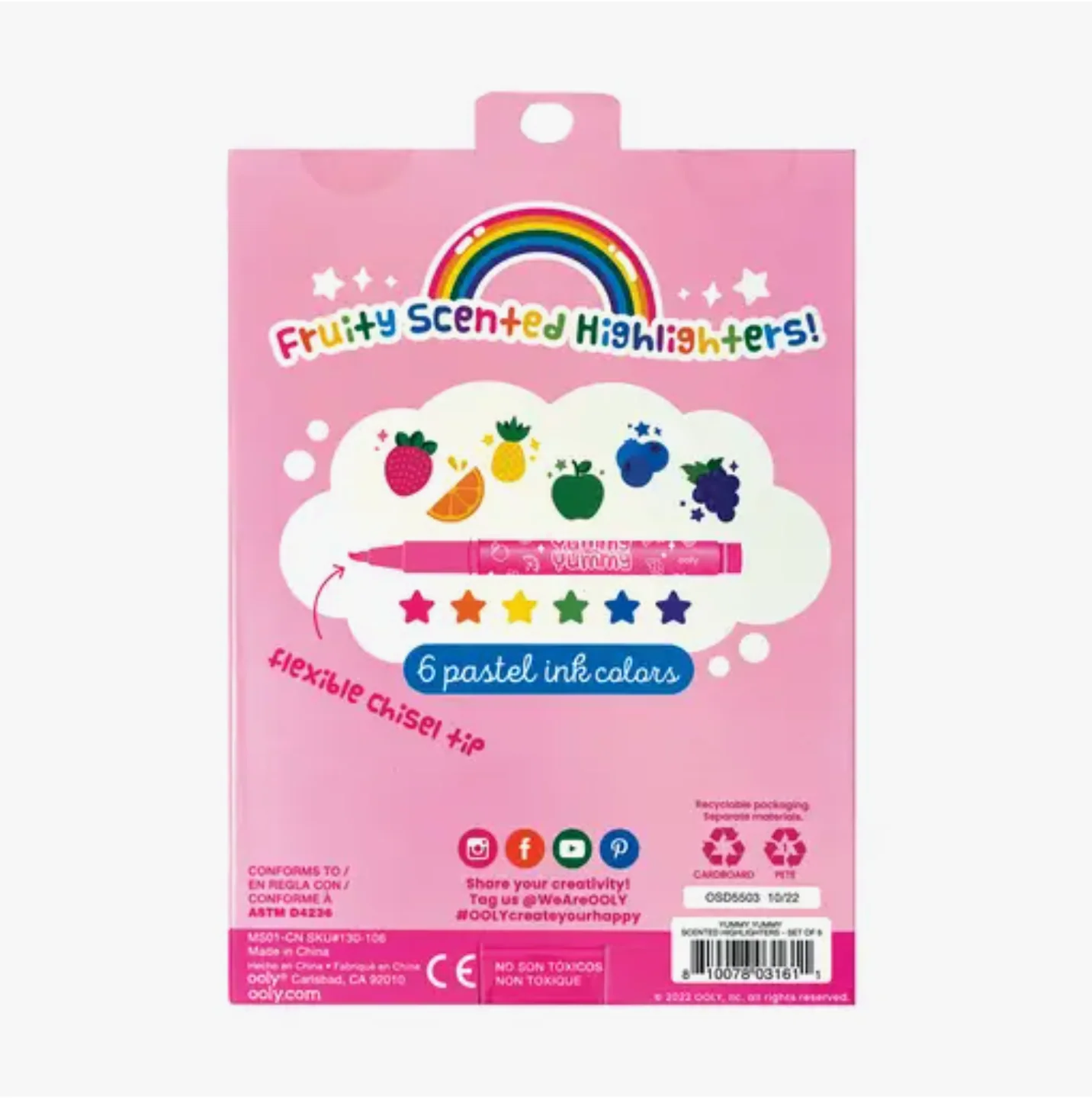 Yummy Yummy Scented Highlighters - Set of 6 - Image 2